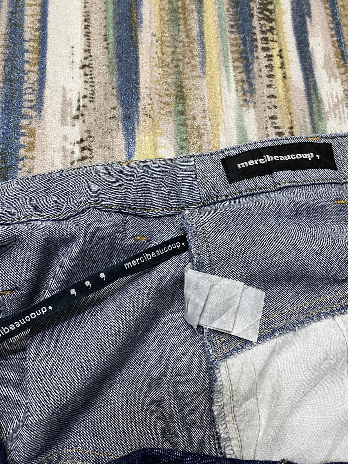 mercibeaucoup MERCIBEAUCOUP Jevous Enprie Stretch Crotch Denim Pants Size US 31 - 10 Thumbnail