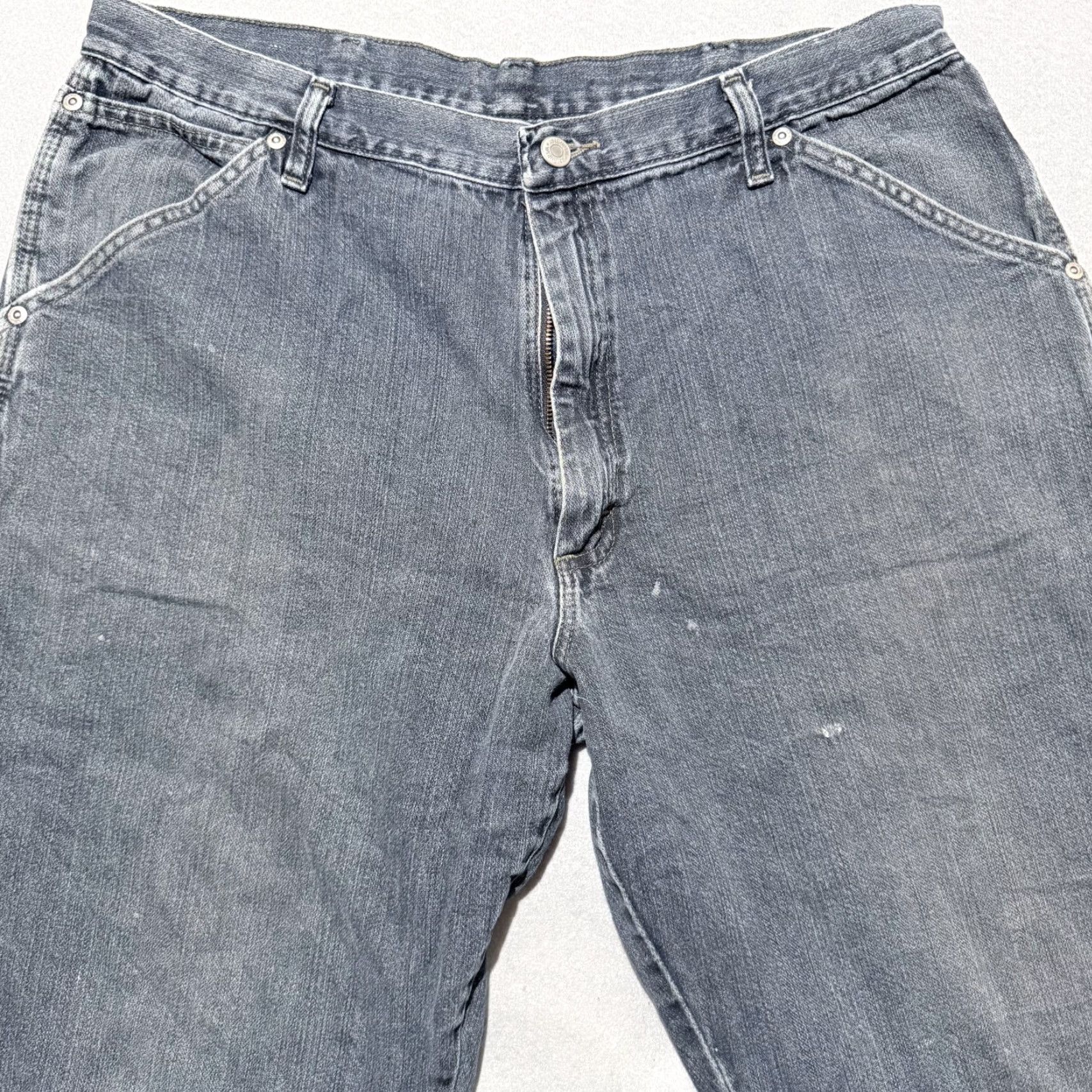 Wrangler Wrangler Jeans Men's Blue Denim Mid Rise Straight Zip Fly - 36x32 Size US 36 / EU 52 - 3 Thumbnail