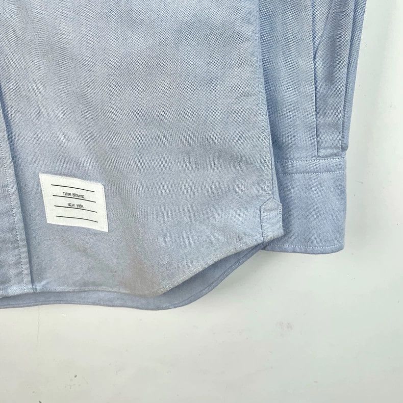 Thom Browne Thom Browne Blue cotton lapel long-sleeved single-breasted Size US XS / EU 42 / 0 - 4 Thumbnail
