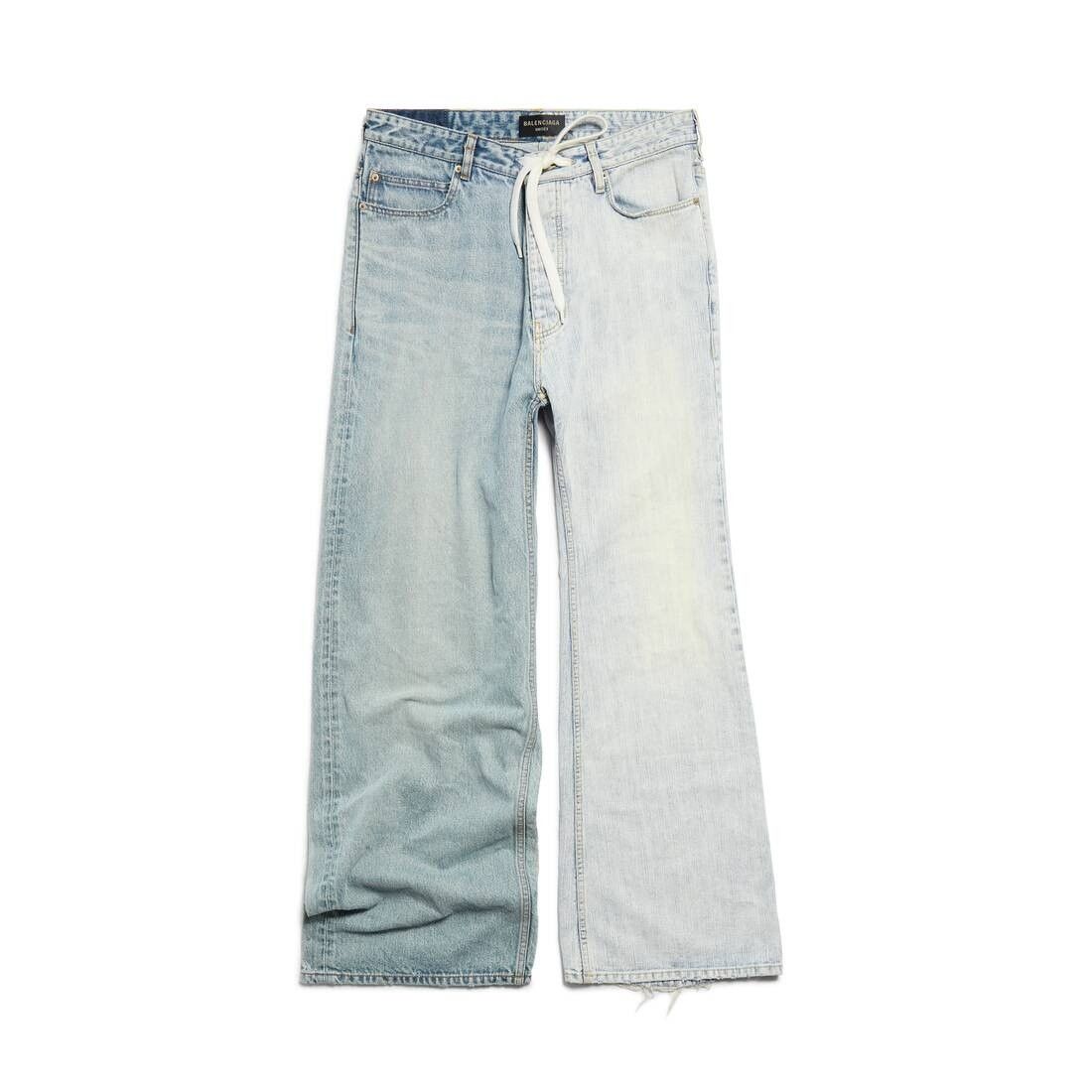 Balenciaga o1tr1nto0526 Fifty-Fifty Pants in Blue Size 25" / US 0 / IT 36 - 1 Thumbnail