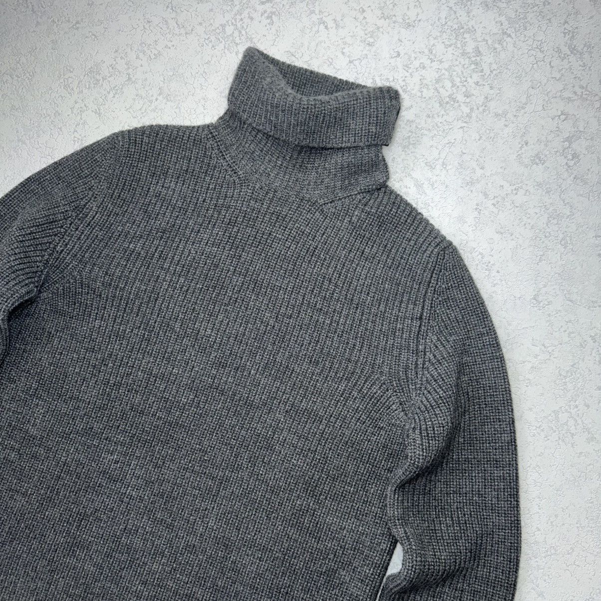 Prada Vintage 00’ Prada Wool Knit Ribbed Turtleneck Sweater Size US XL / EU 56 / 4 - 4 Thumbnail