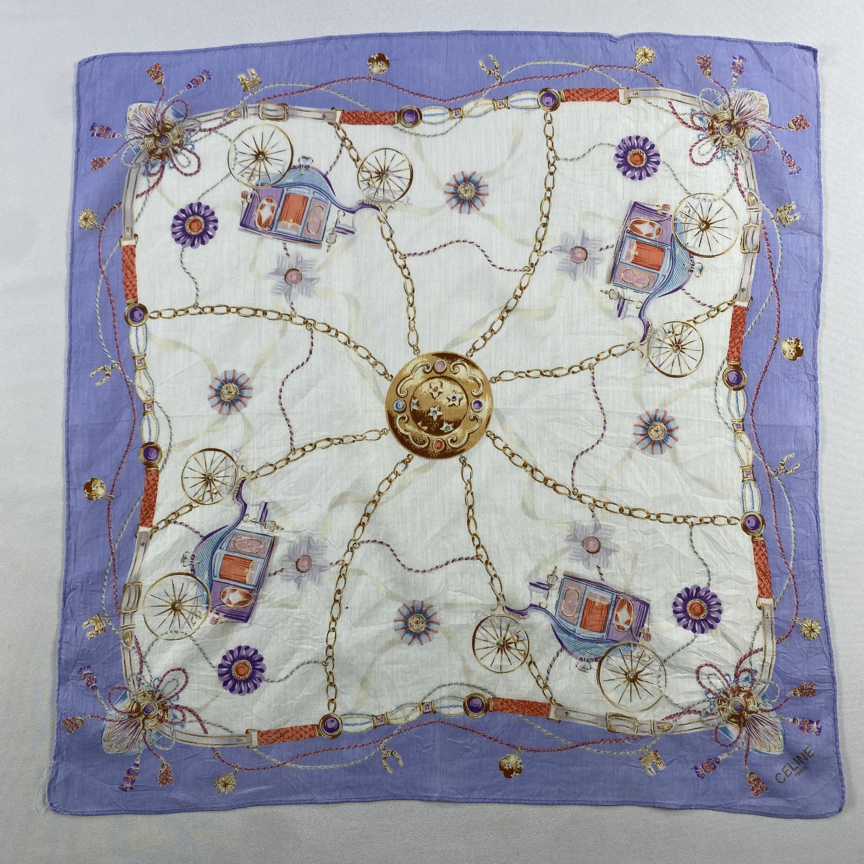 Celine × Vintage Celine Bandana/ Handkerchief / Neckerchief Size ONE SIZE - 3 Thumbnail