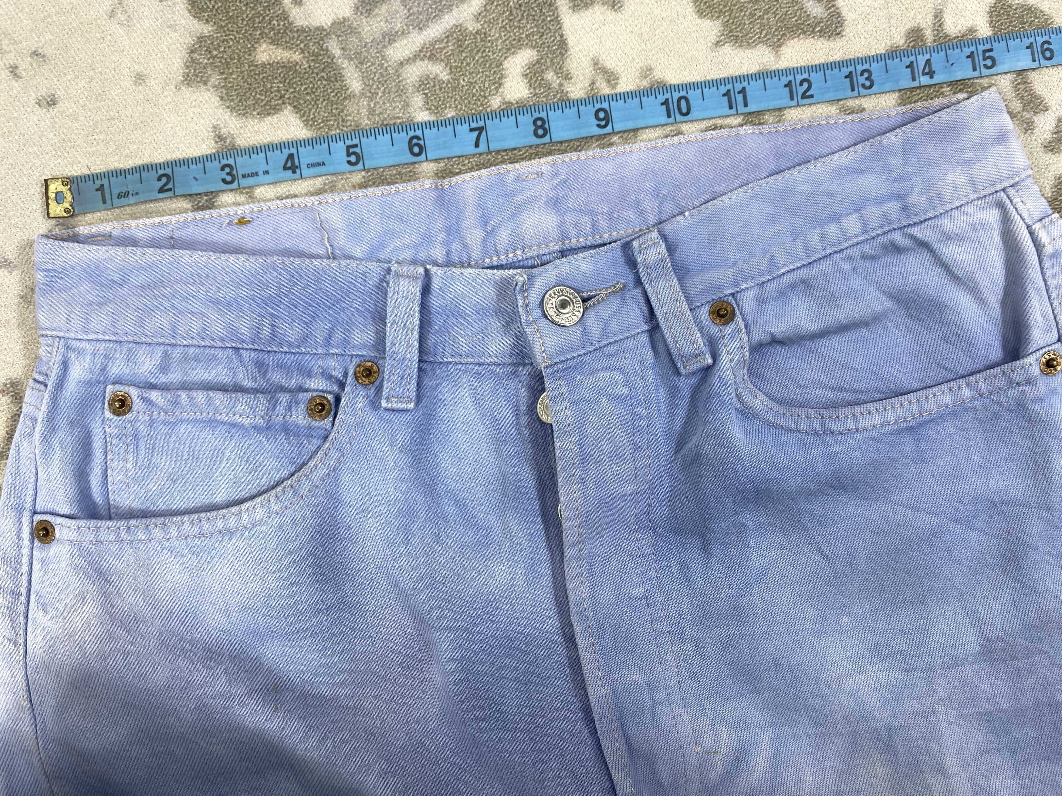 Levi's 90's Blue Vintage Levi's 501 USA Jeans 30x29 Denim -JN1601 Size US 30 / EU 46 - 5 Thumbnail