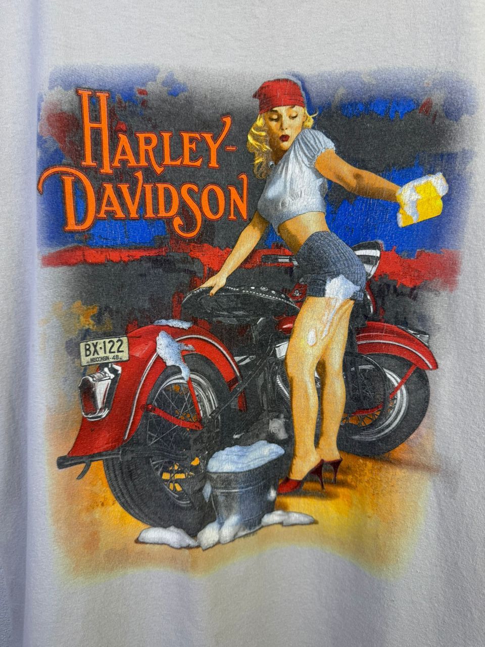 Harley Davidson Vintage HARLEY DAVIDSON Tee Size US L / EU 52-54 / 3 - 3 Thumbnail