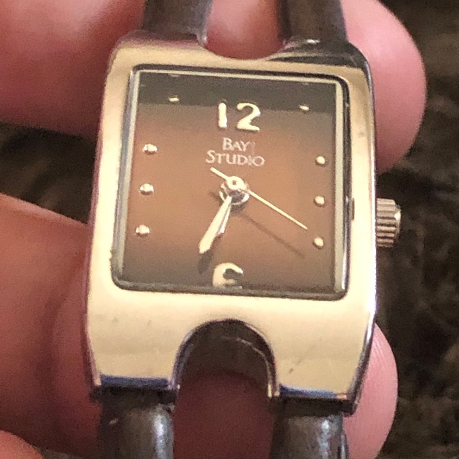 Jewelry Ladies Bay Studio ombré face leather band watch Size ONE SIZE - 7 Thumbnail