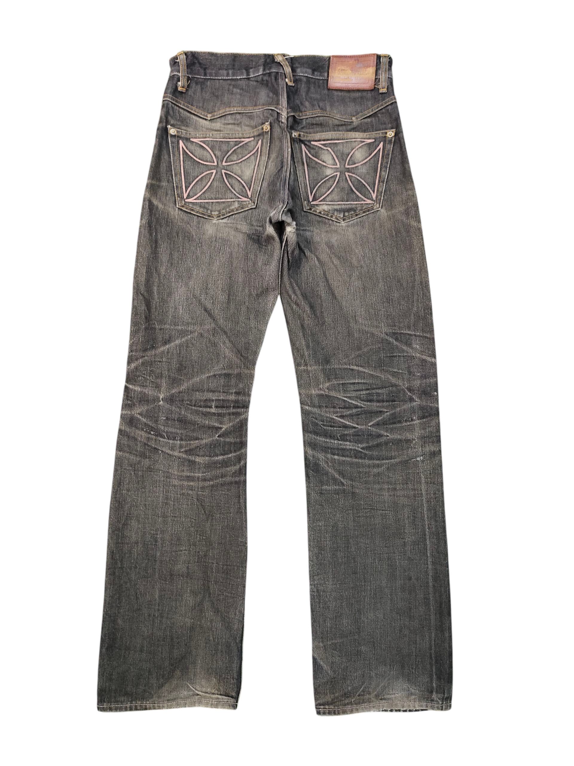 Spiritual Gangster Vintage Gangsterville Selvedge Rusty Distress Denim Jeans Size US 30 / EU 46 - 1 Thumbnail