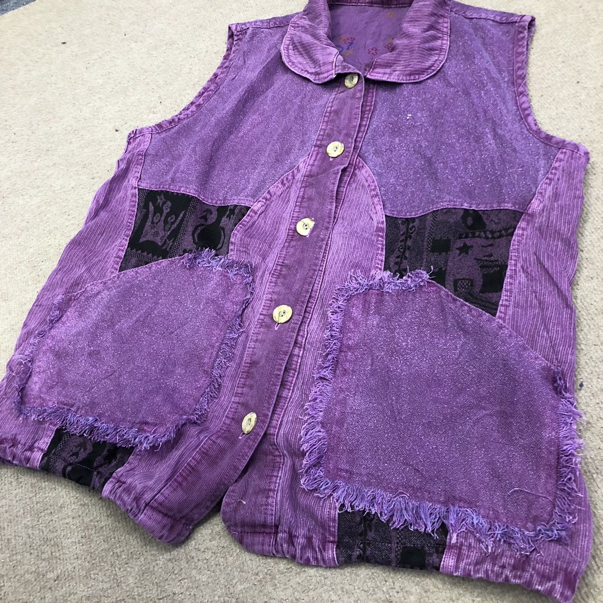 Cartoon Network × Japanese Brand Hello Kitty PatchWork Custom Design Vest Size US L / EU 52-54 / 3 - 3 Thumbnail
