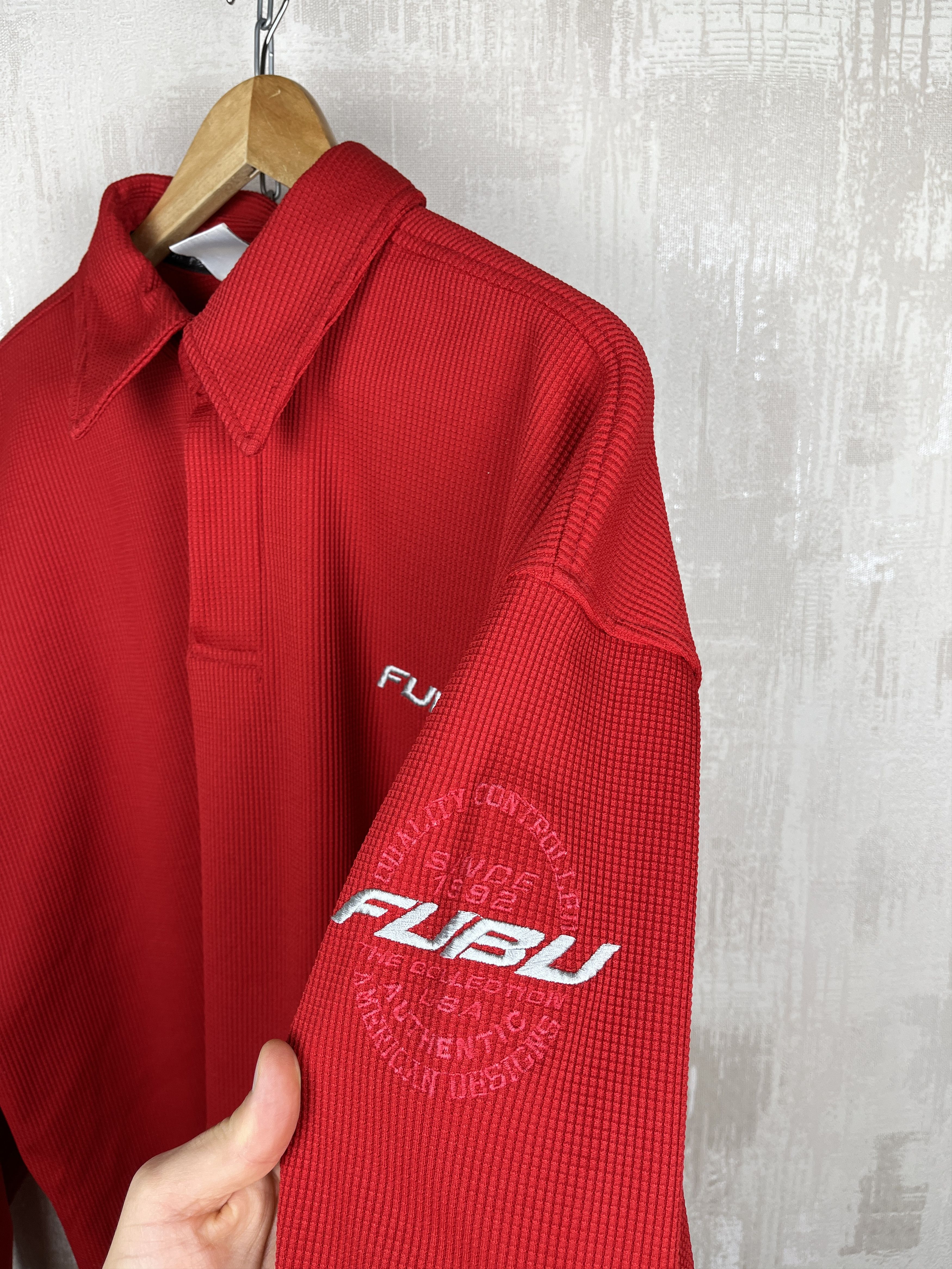 Fubu Vintage FUBU Sports Polo Rugby Shirt Long Sleeve Size US L / EU 52-54 / 3 - 16 Thumbnail