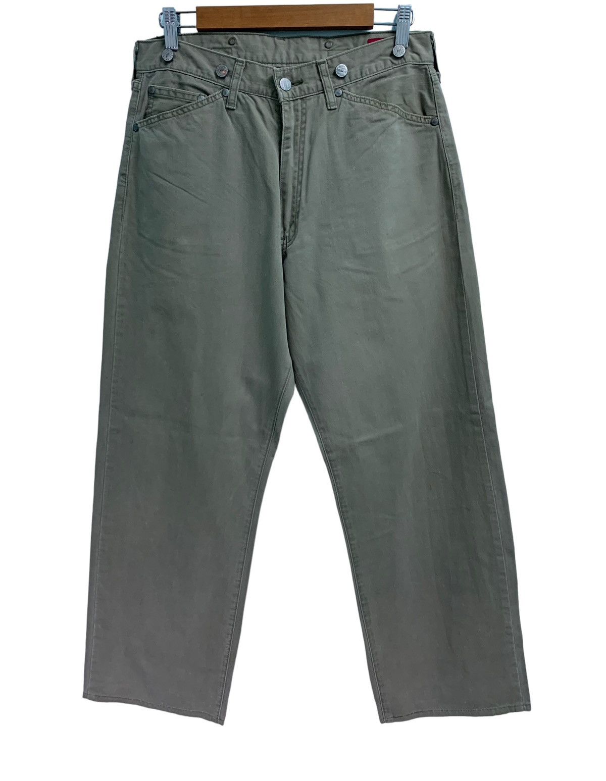 Levi's × Levi's Vintage Clothing 🔥Rare Vintage Levis SilverTab Loose Buckle Back Pants Size US 30 / EU 46 - 2 Thumbnail