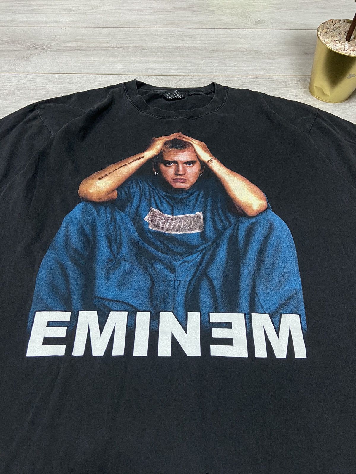 Rap Tees Eminem vintage big logo E t-shirt Size US XXL / EU 58 / 5 - 5 Thumbnail
