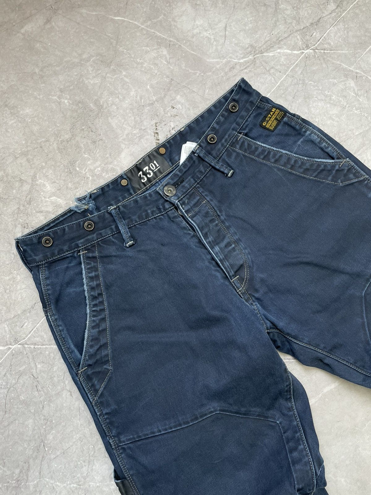 G-Star G star raw wide leg baggy double knee jeans pants y2k Size US 33 - 5 Thumbnail