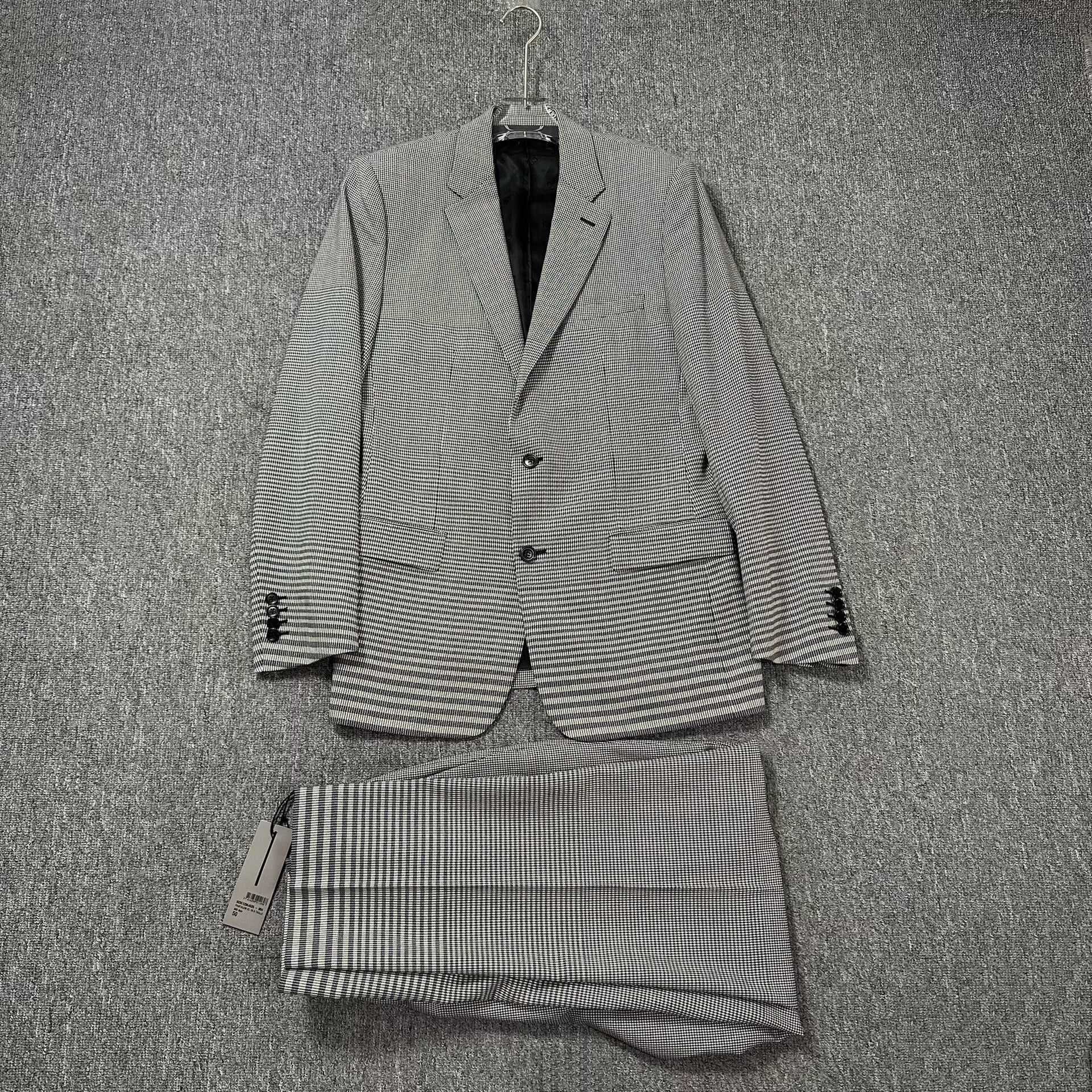 Dior Dior Houndstooth Wool Suit Set Size US M / EU 48-50 / 2 - 1 Thumbnail