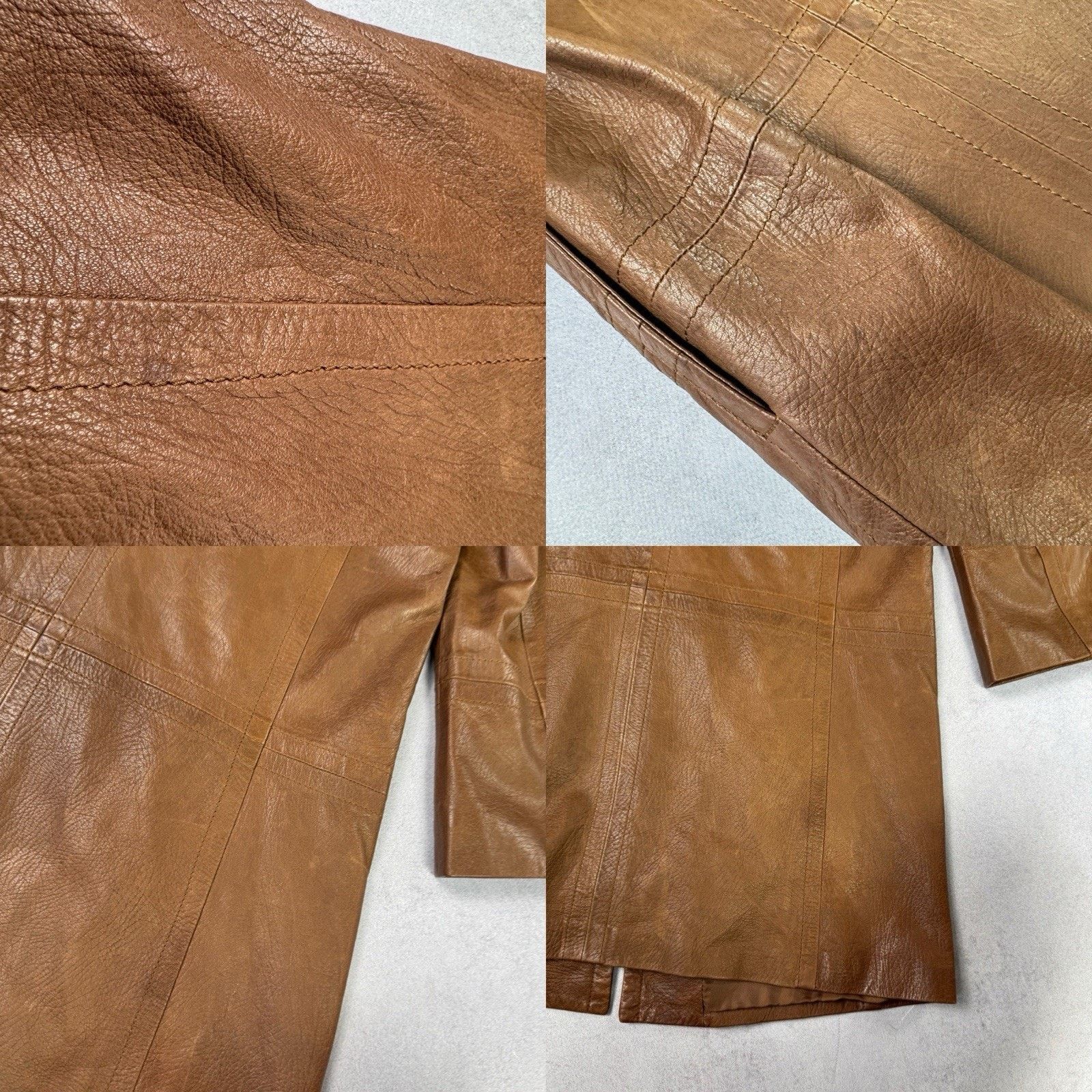 Weekend Max Mara Weekend Max Mara Women Leather Jacket Coat Size 12 Brown Size M / US 6-8 / IT 42-44 - 21 Thumbnail