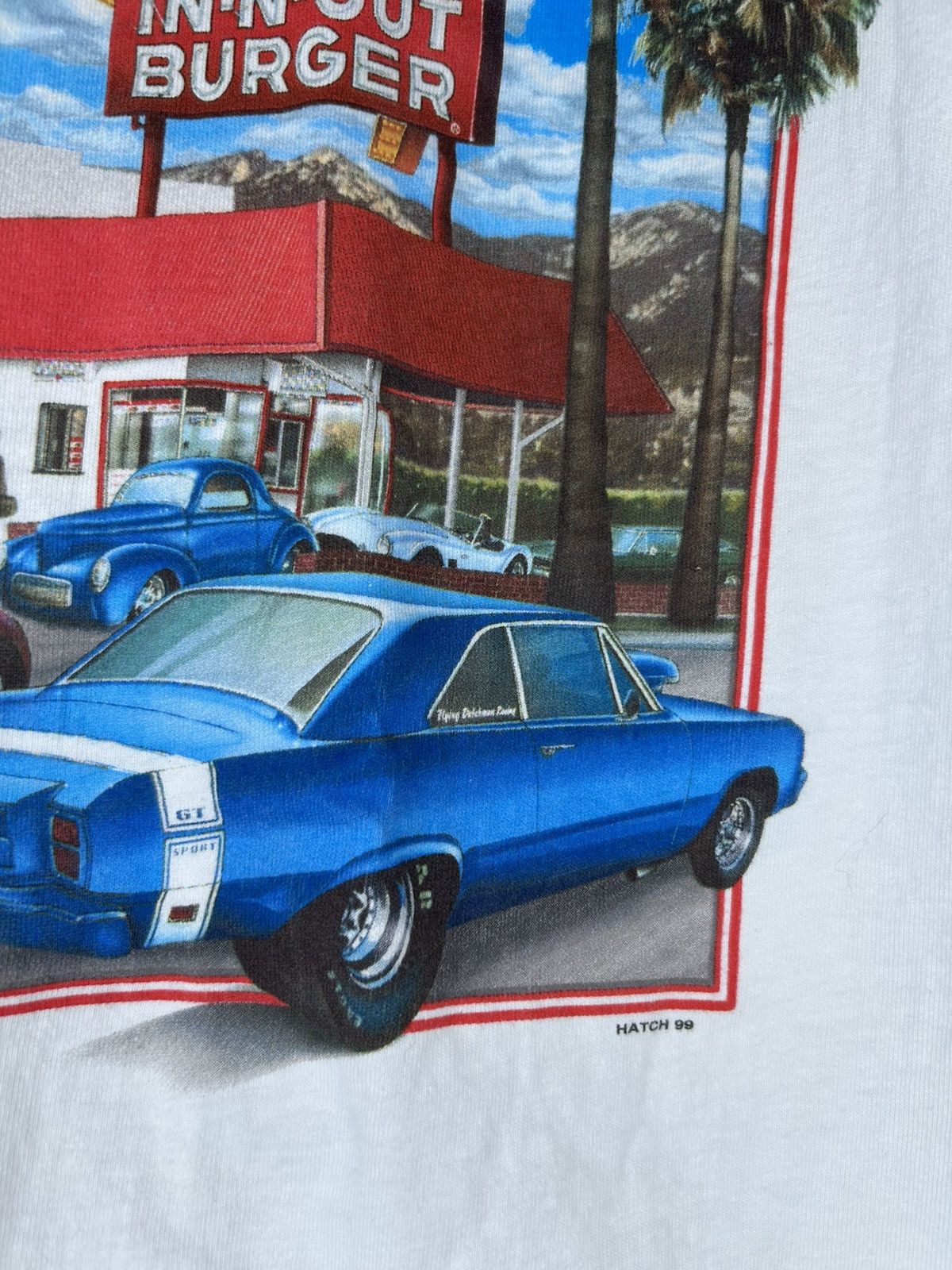 Vintage Vintage 1999 In N Out Burger California Promo T Shirt Size US XL / EU 56 / 4 - 7 Thumbnail