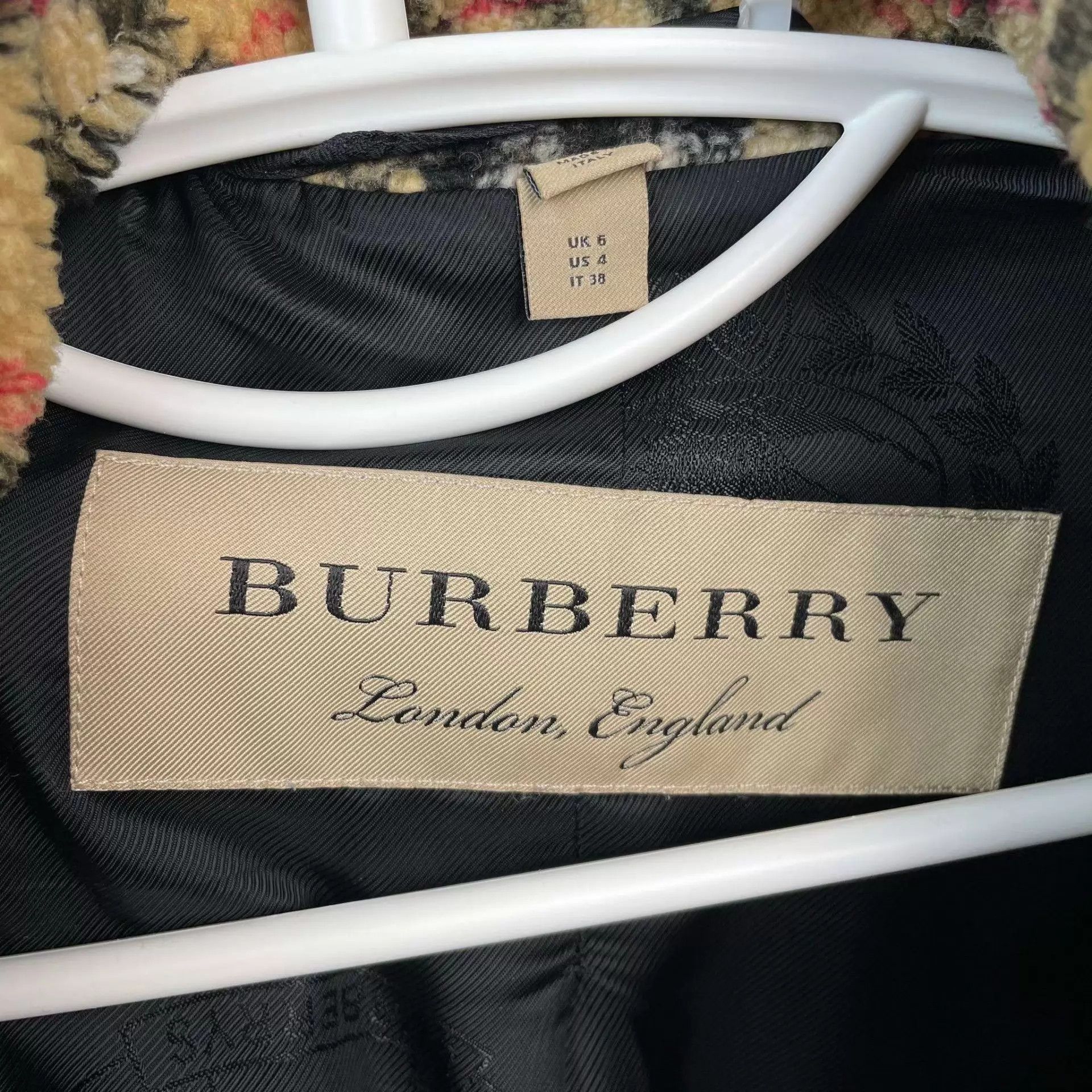 Burberry Burberry 95 New Check Lamb Wool Coat 170 Size XS / US 0-2 / IT 36-38 - 3 Thumbnail