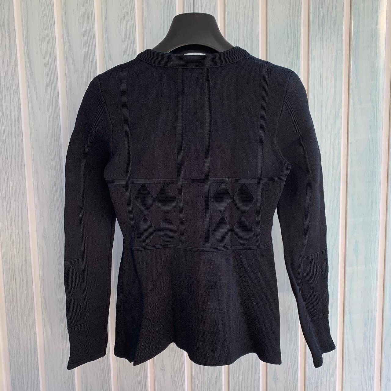 Designer × Scanlan Theodore Scanlan Theodore Black Crepe Knit Viscose & Polyamide Jacket Size S / US 4 / IT 40 - 9 Thumbnail