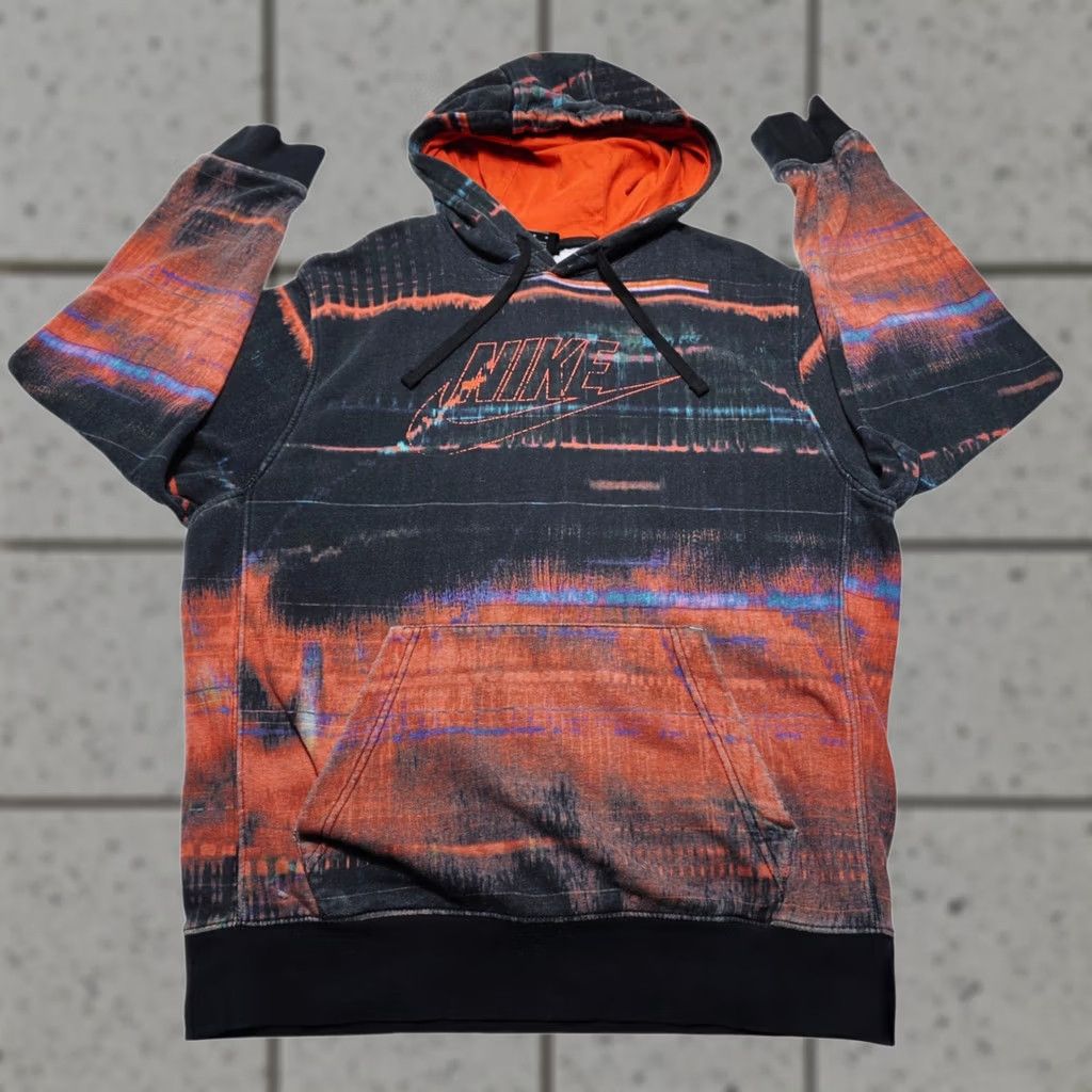 Nike Nike Hoodie Men's Medium Black Red Pullover Fleece Graphic CU3521-010 Size US M / EU 48-50 / 2 - 1 Thumbnail