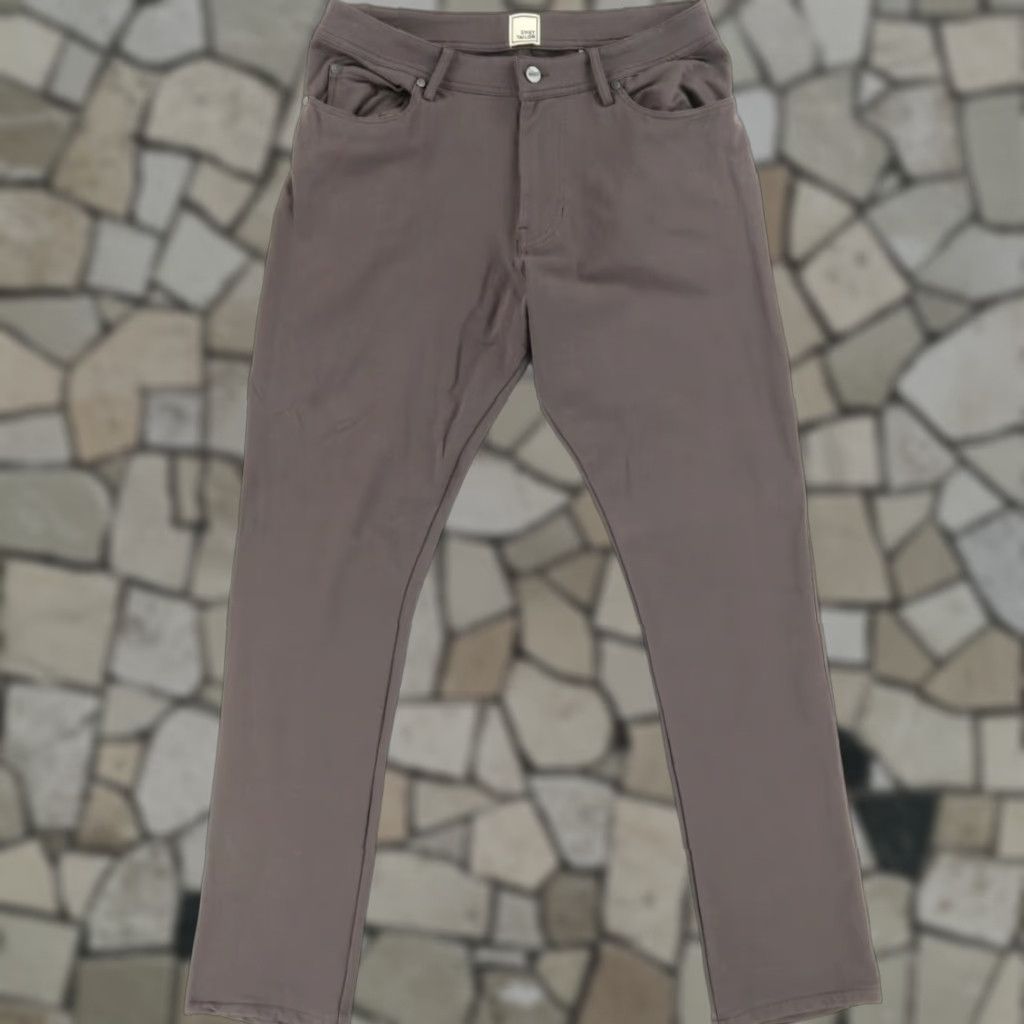 Vintage Swet Tailor Slim Stretch Cotton Twill Chino Pants Gray Men 31 Size US 31 - 1 Thumbnail