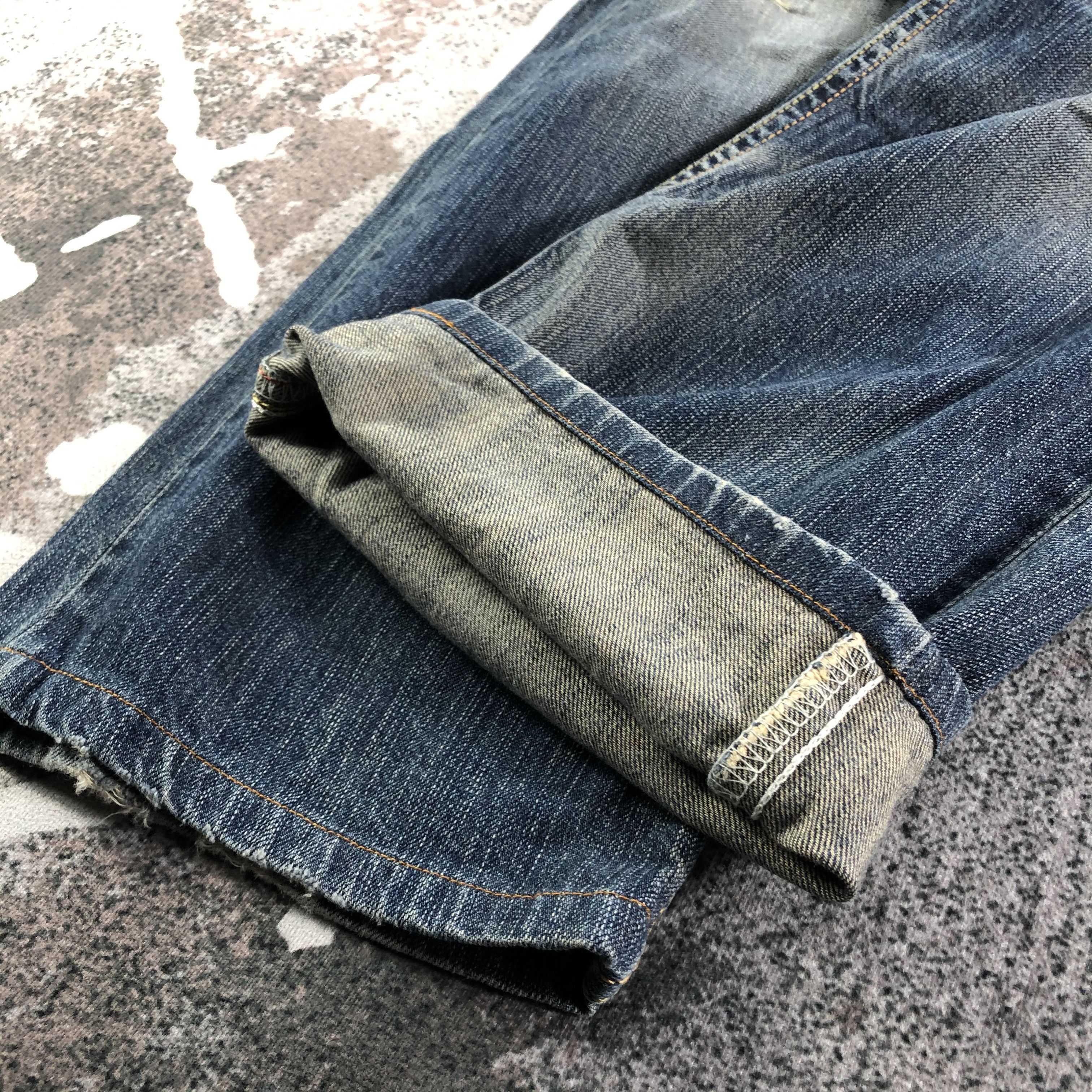 Edwin Vintage Edwin XV Jeans Distress Faded Blue KJ2504 Size US 32 / EU 48 - 7 Thumbnail