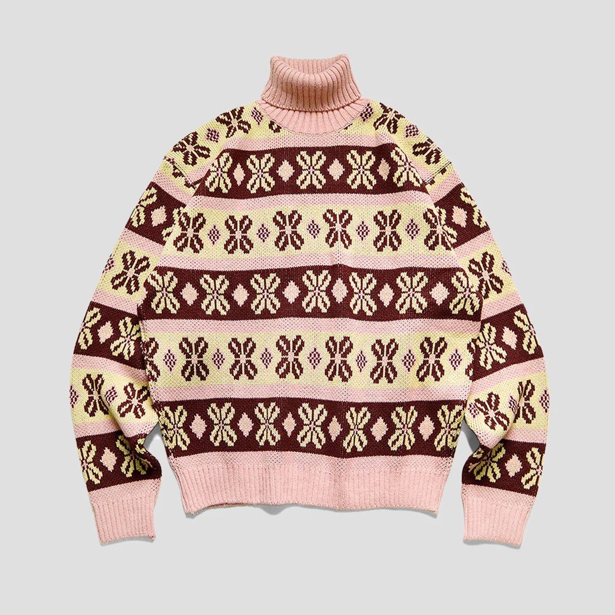 Kapital KAPITAL 5G ECO KNIT KONA BEAN STRIP HIGH NECK SWEATER Size US L / EU 52-54 / 3 - 9 Thumbnail