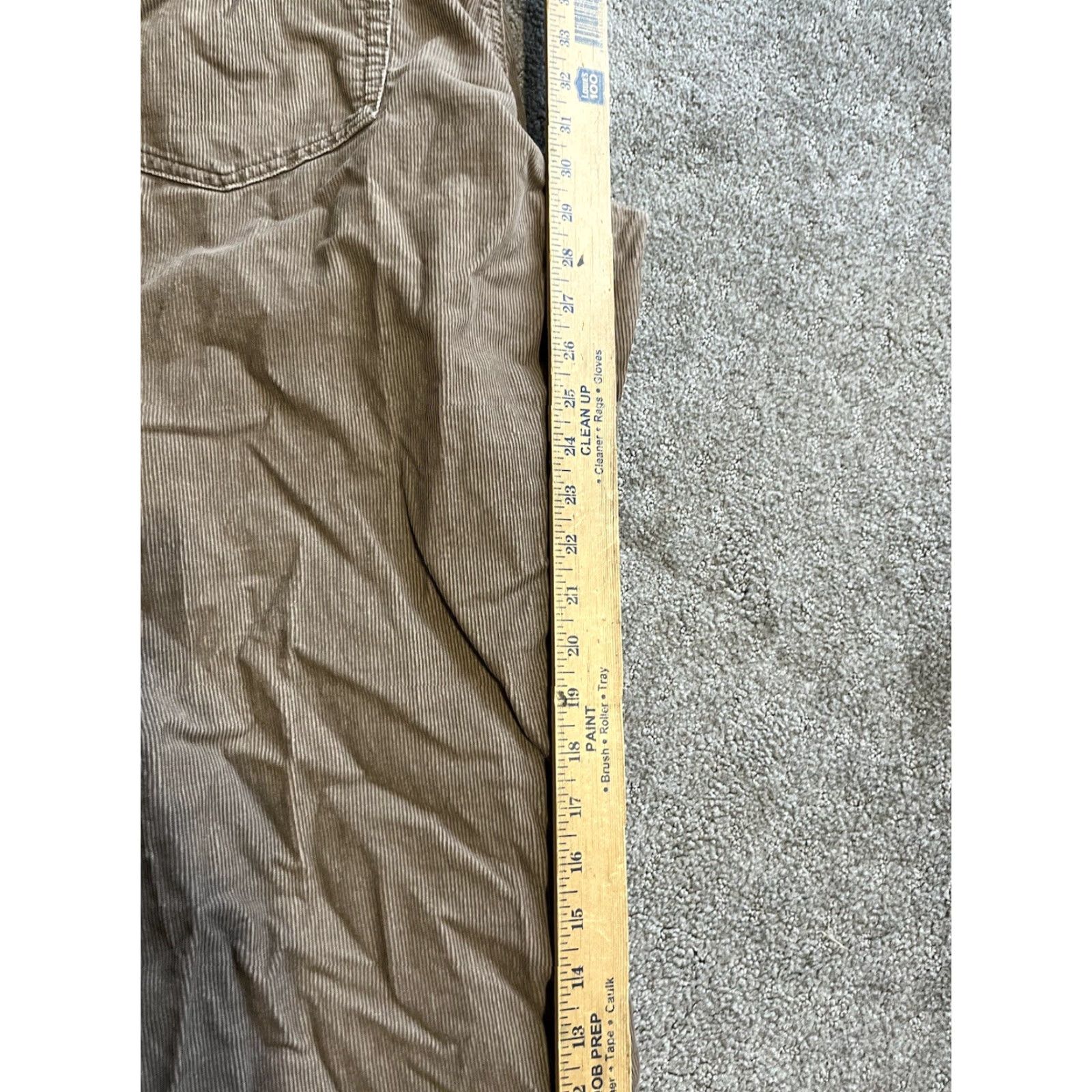 Calvin Klein Vintage Calvin Klein Pants Mens 38x30 Brown Corduroy Chino Straight Leg Casual Khaki Size US 38 / EU 54 - 6 Thumbnail