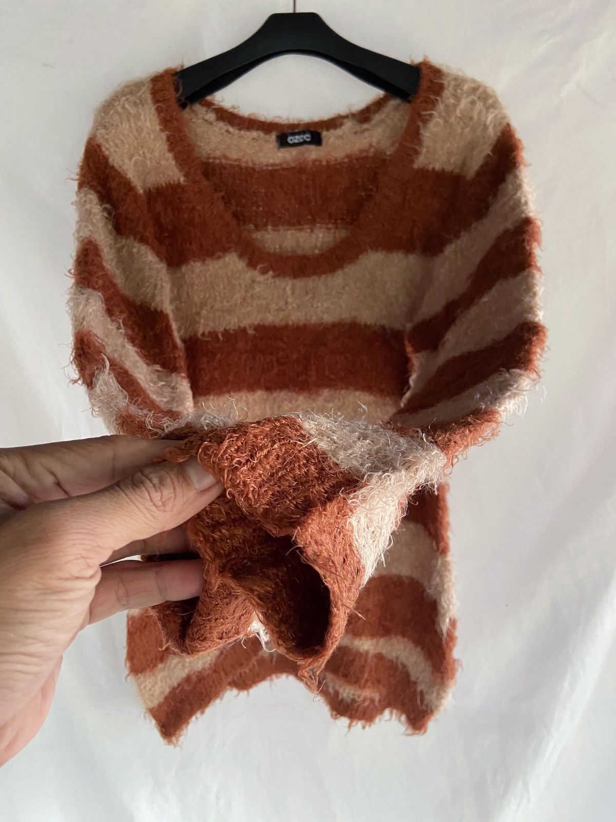 Yasuyuki Ishii OZOC STRIPED KURT COBAIN GRUNGE STYLE KNIT Size US L / EU 52-54 / 3 - 6 Thumbnail