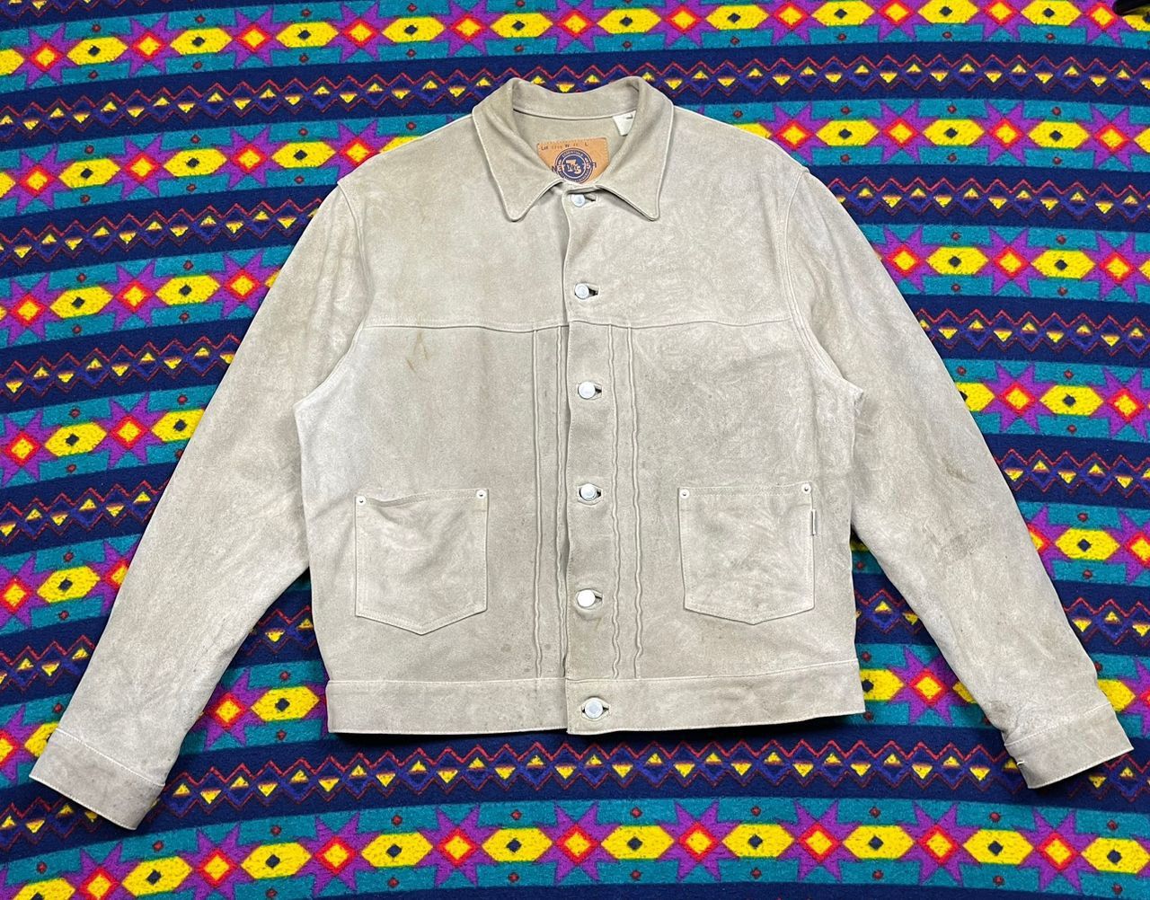 GOODENOUGH × Hiroshi Fujiwara × Japanese Brand 90s GoodEnough Hiroshi Fujiwara Cow Hide Leather Jacket Size US L / EU 52-54 / 3 - 4 Thumbnail