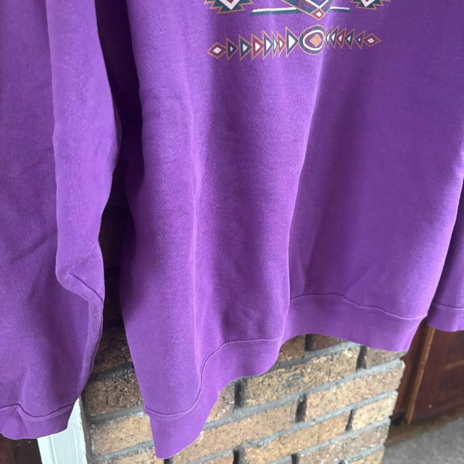 Vintage 1990s thick cotton vintage palm springs purple cotton sweat Size US XL / EU 56 / 4 - 4 Thumbnail