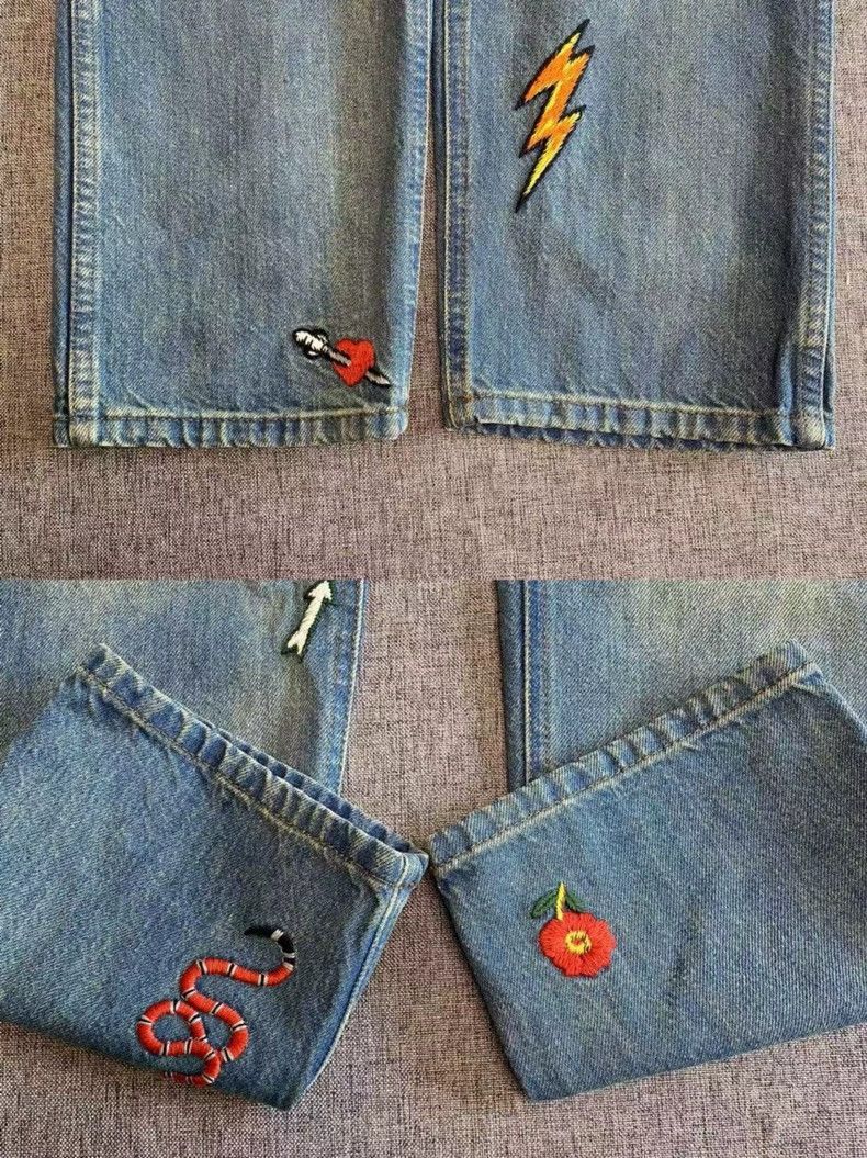 Gucci Gucci Patterned Denim Pants Size 32-2505 Size US 32 / EU 48 - 5 Thumbnail