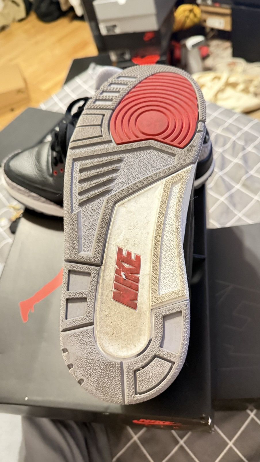 Jordan Brand Jordan 3 black cement Size US 11.5 / EU 44-45 - 3 Thumbnail