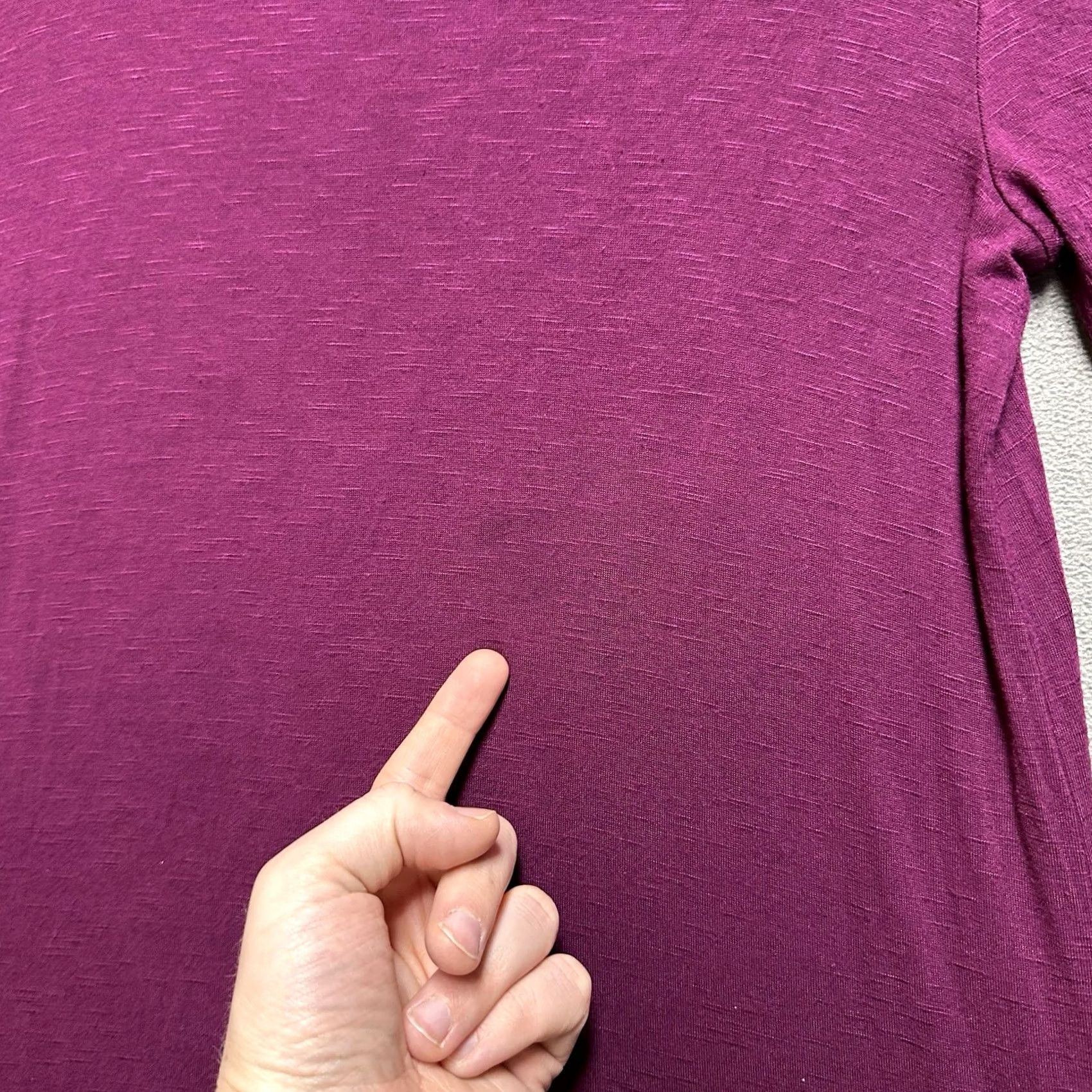 Old Navy Old Navy Blouse Womens Medium Red Long Sleeve V-Neck Tunic Shirt Size XS / US 0-2 / IT 36-38 - 7 Thumbnail