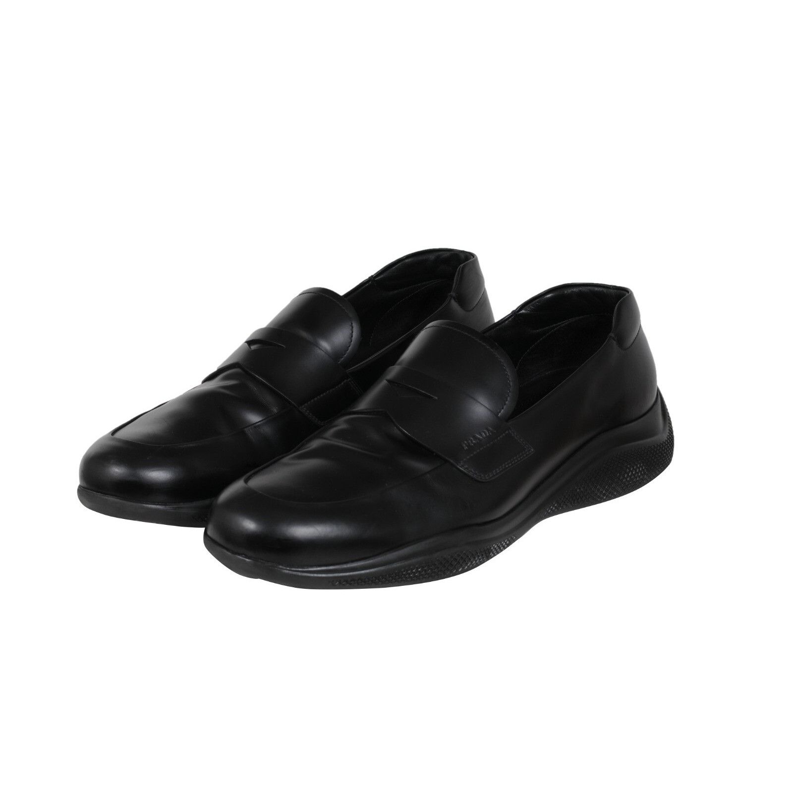 Prada Spazzolato Rois Penny Loafers - 02320 Size US 12 / EU 45 - 3 Thumbnail
