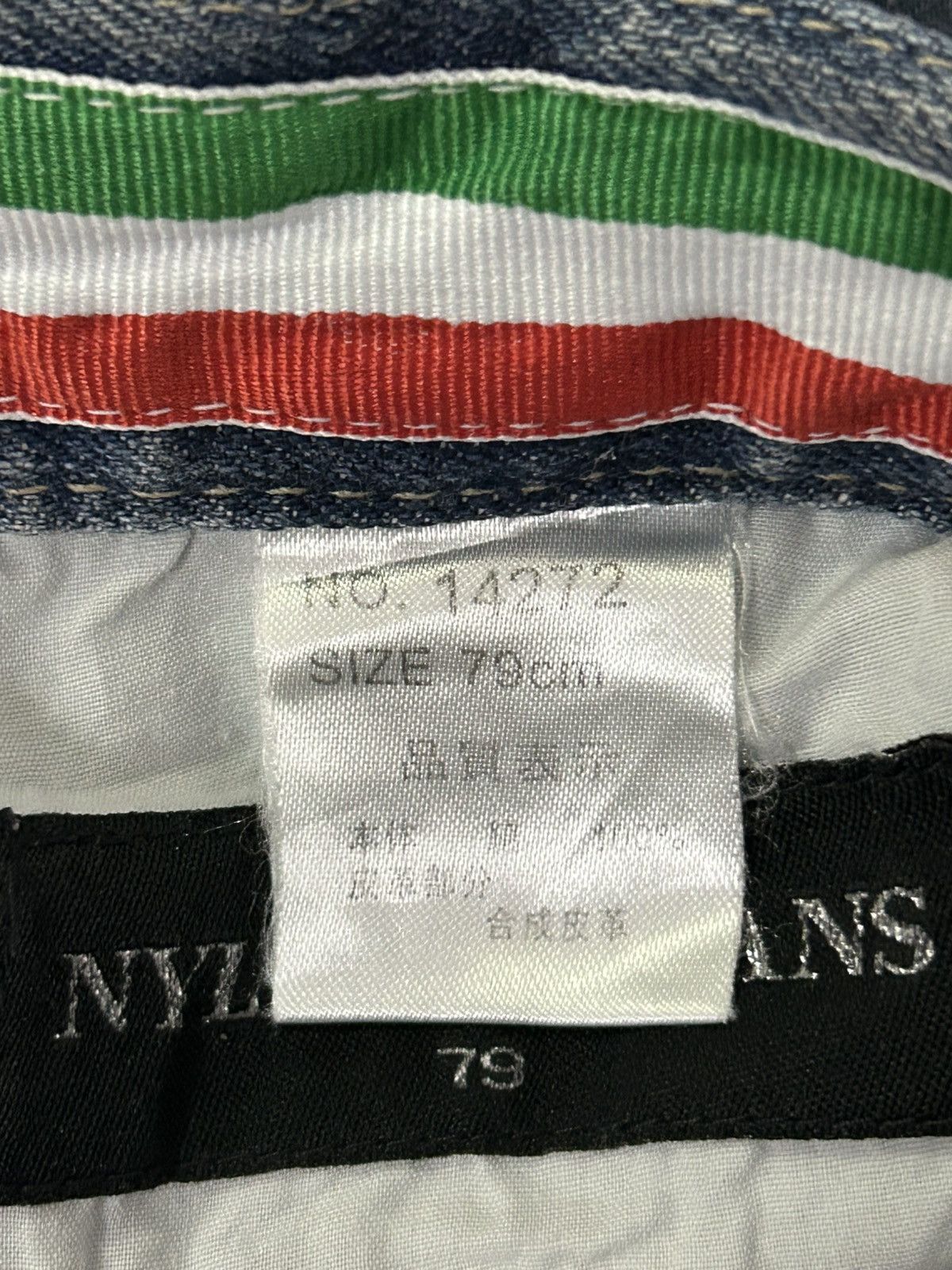 GOSTAR DE FUGA Nylaus Y2K Distressed Baggy Studded Heavy Washed Whisker Size US 30 / EU 46 - 21 Thumbnail