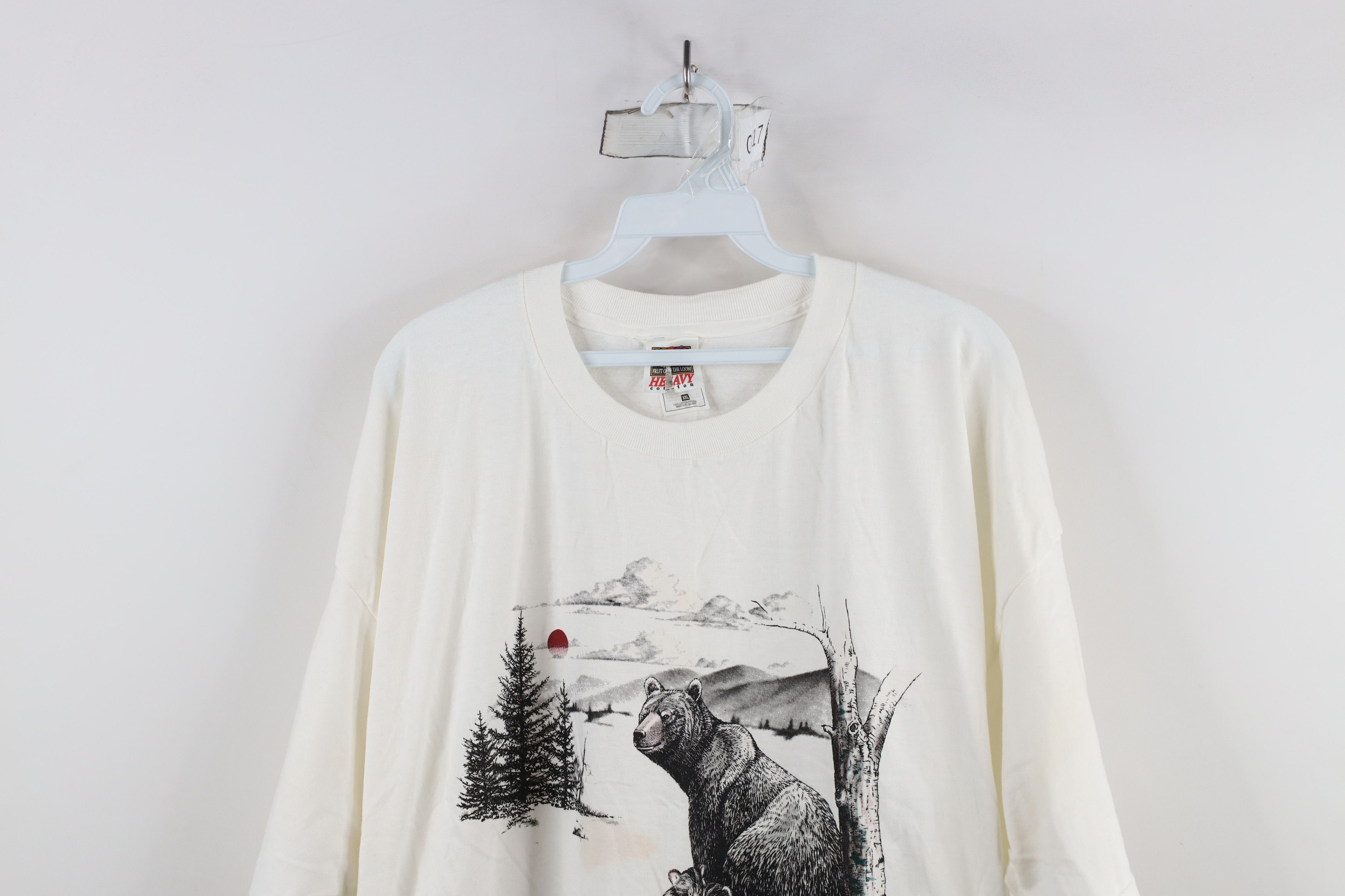 Vintage Vintage 90s Streetwear Cherokee North Carolina Bear T-Shirt Size US XXL / EU 58 / 5 - 2 Thumbnail