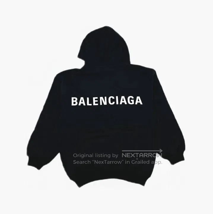 Balenciaga Balenciaga Graphic Logo Black Hoodie for Men. Size US S / EU 44-46 / 1 - 3 Thumbnail
