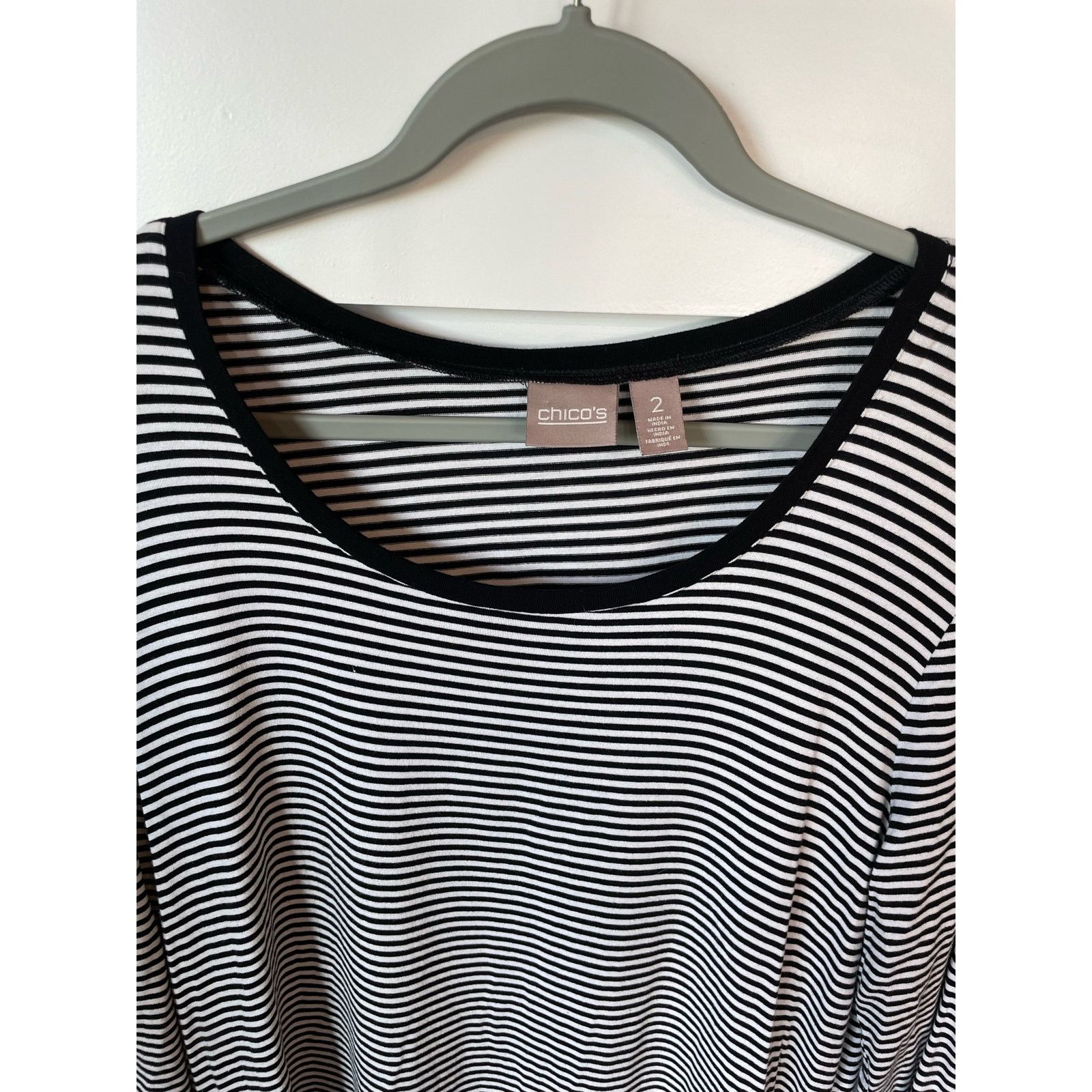Chicos Chico's Bundle (2) Sequined Peasant Tunic&Striped Tunic,sz 2 Size L / US 10 / IT 46 - 8 Thumbnail