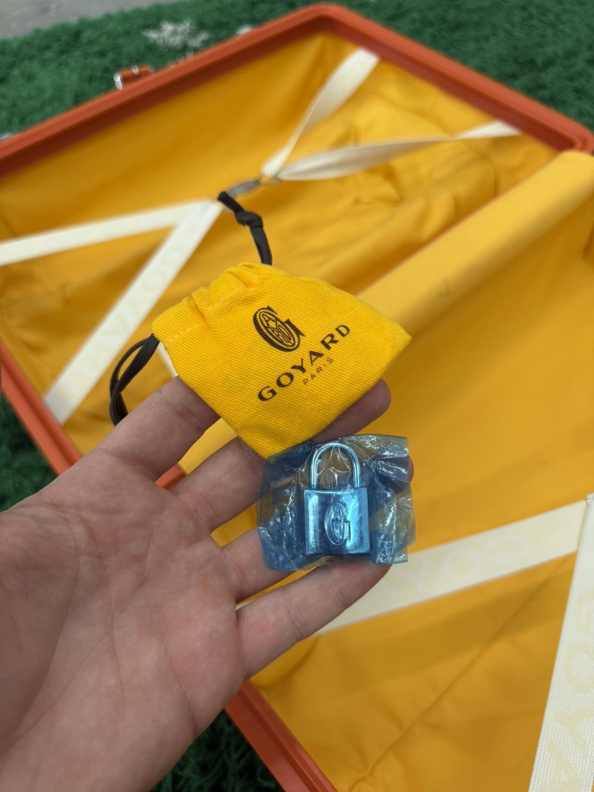 Goyard Goyard Bourget PM Carry On Suitecase Orange Canvas Trolley Size ONE SIZE - 12 Thumbnail