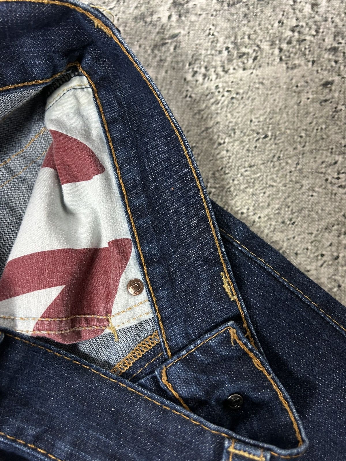 True Religion True Religion jeans bootcut navy blue painted horseshoe Y2K Size US 34 / EU 50 - 10 Thumbnail