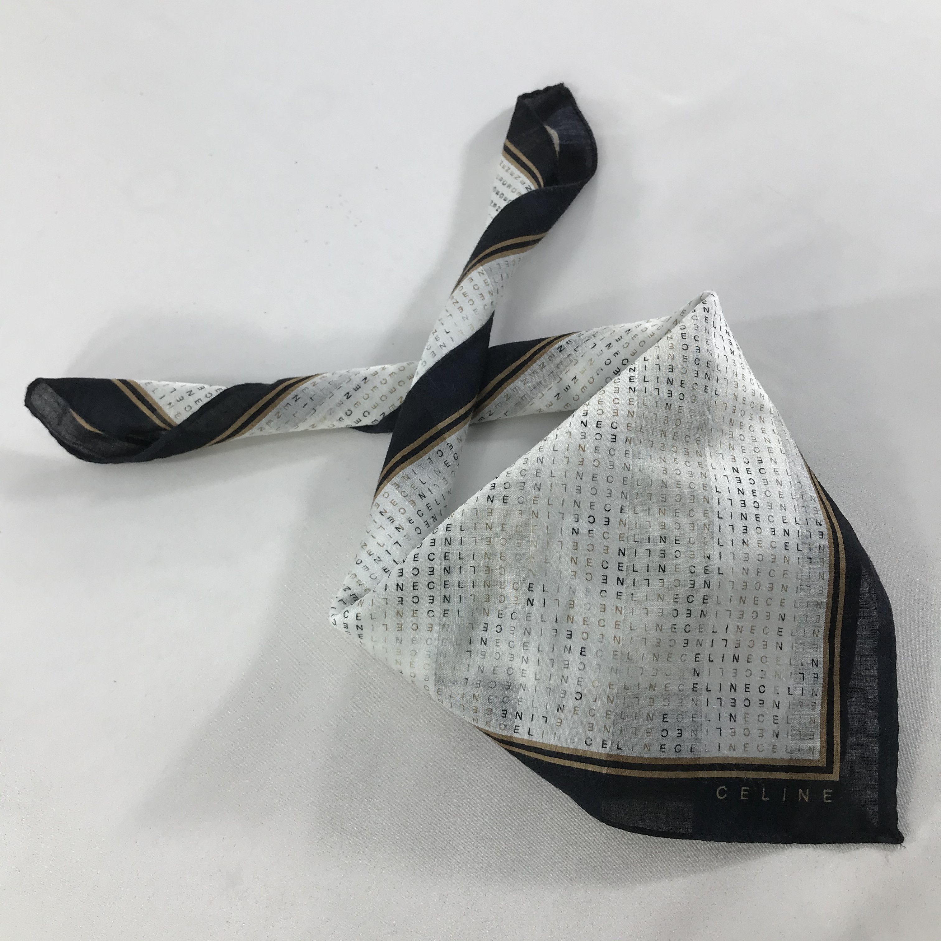 Celine × Vintage Celine Bandana / Handkerchief / Neckerchief - S1686 Size ONE SIZE - 5 Thumbnail