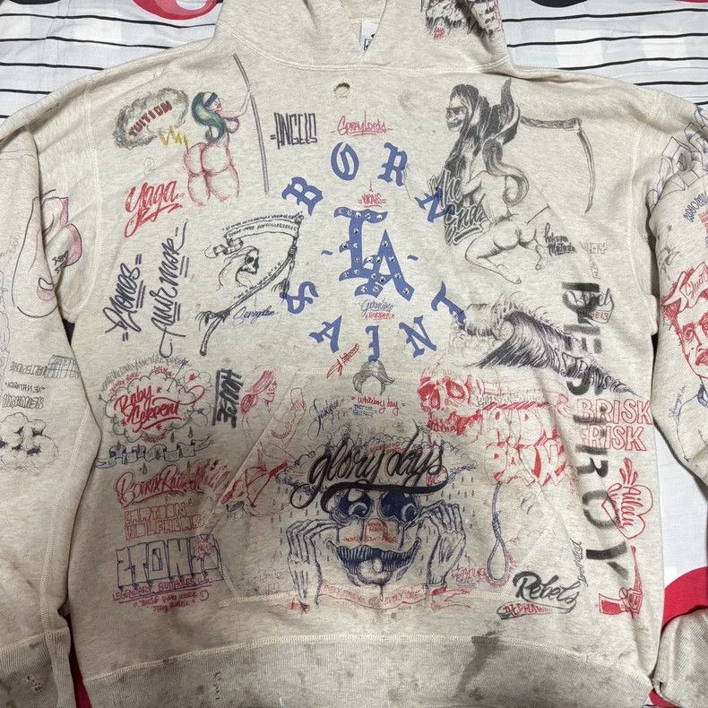 Saint Michael Saint Michael Make old graffiti hoodies Size US L / EU 52-54 / 3 - 3 Thumbnail