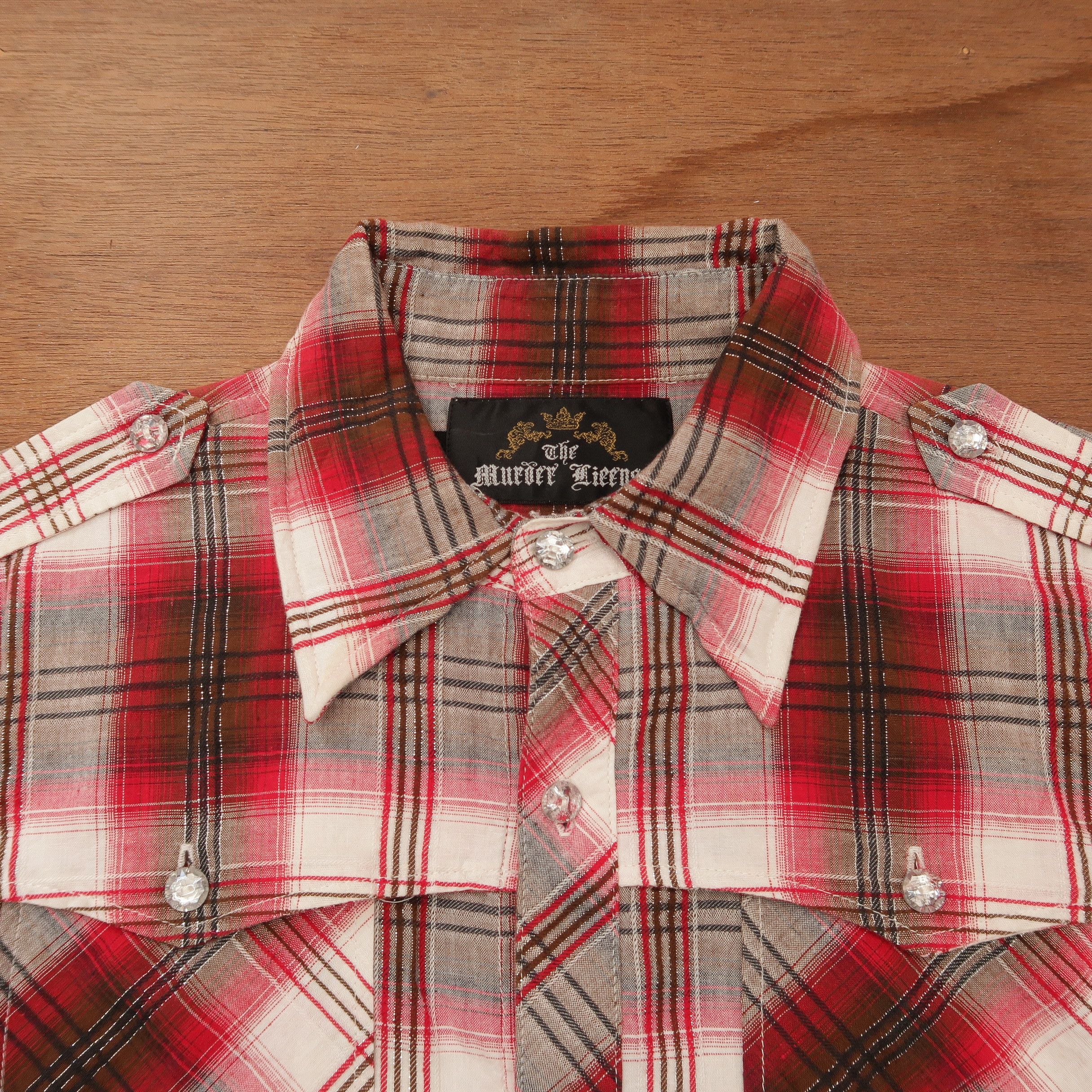 Japanese Brand 14th Addiction Murder License Embroidered Western Shirt Size US S / EU 44-46 / 1 - 3 Thumbnail