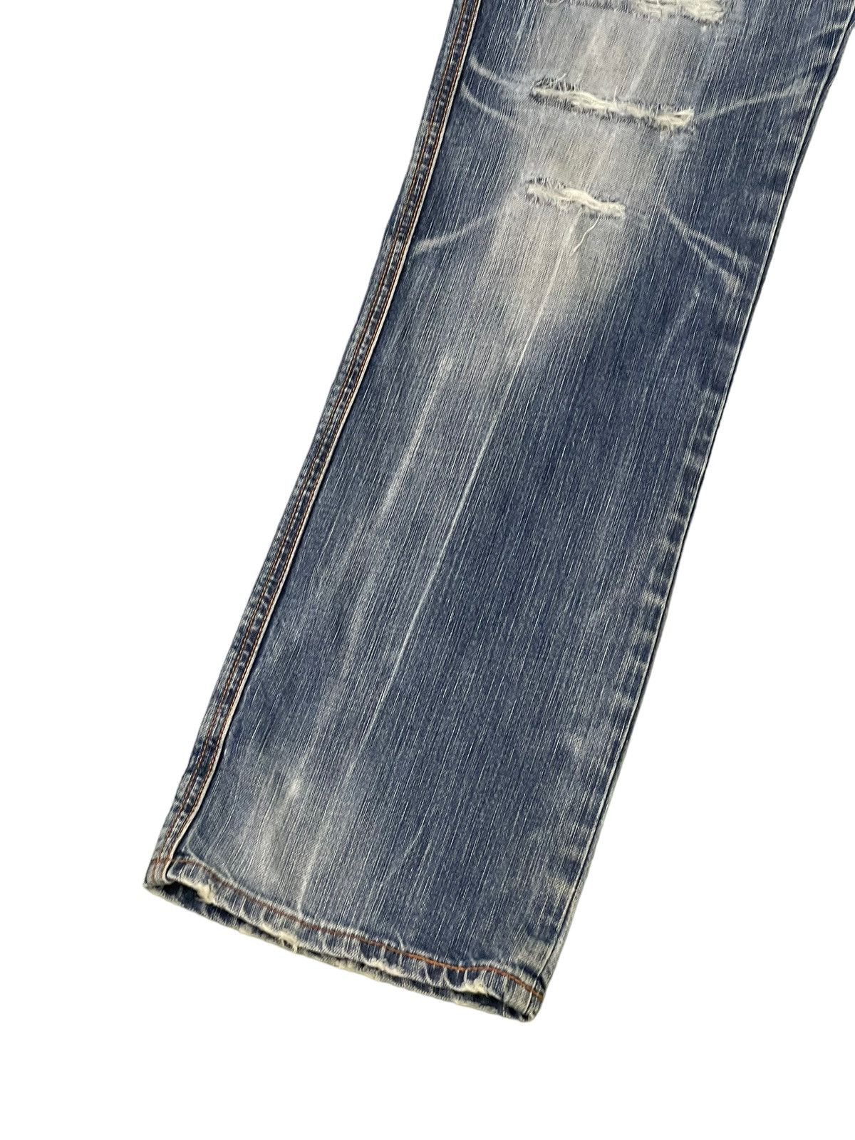 Edwin Distress Jeans Edwin Japan Faded Regular Straight 7🟦5 Size US 32 / EU 48 - 5 Thumbnail