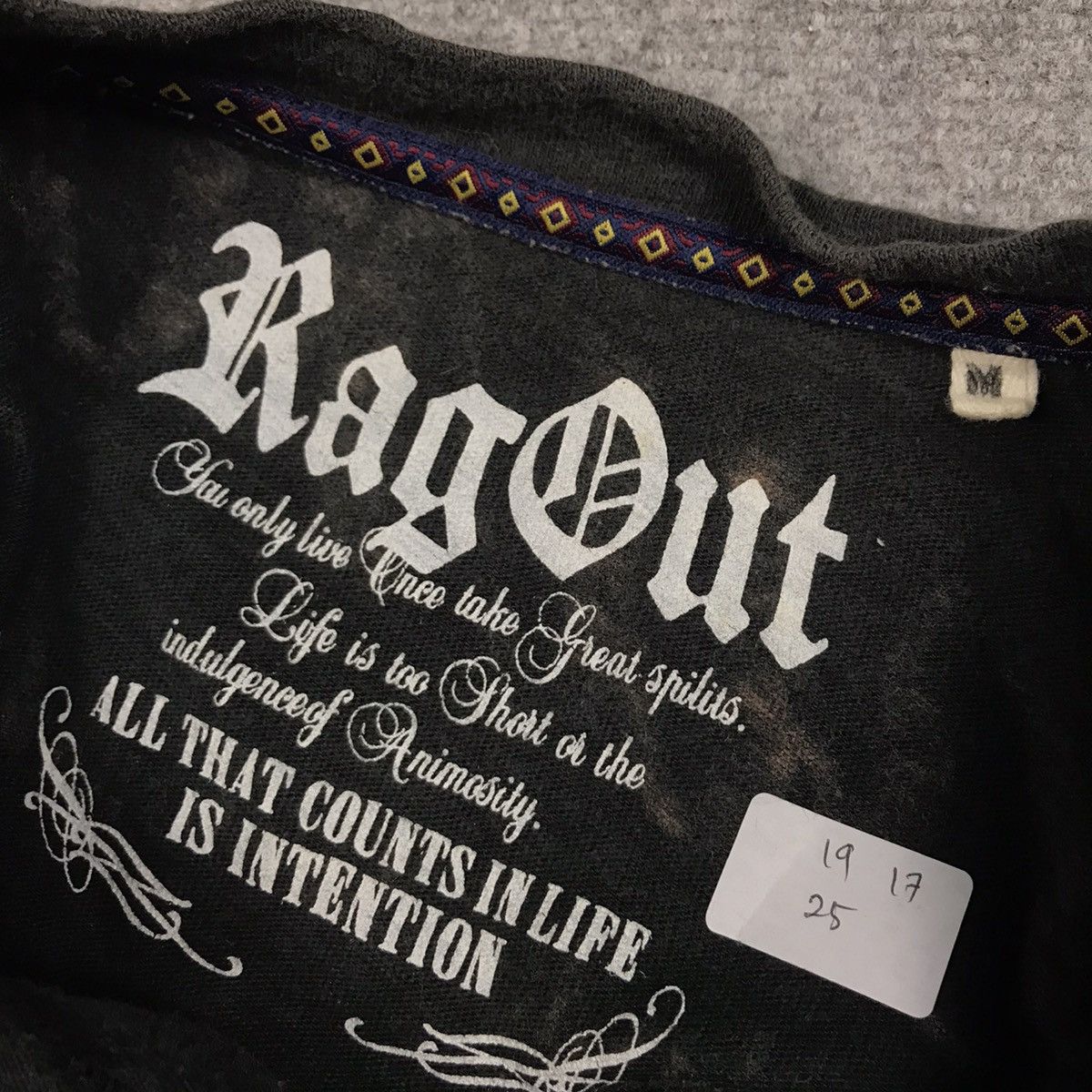 If Six Was Nine × Japanese Brand JAPANERS STYLE RAGOUT BLACK FADED TSHIRT Size US M / EU 48-50 / 2 - 5 Thumbnail