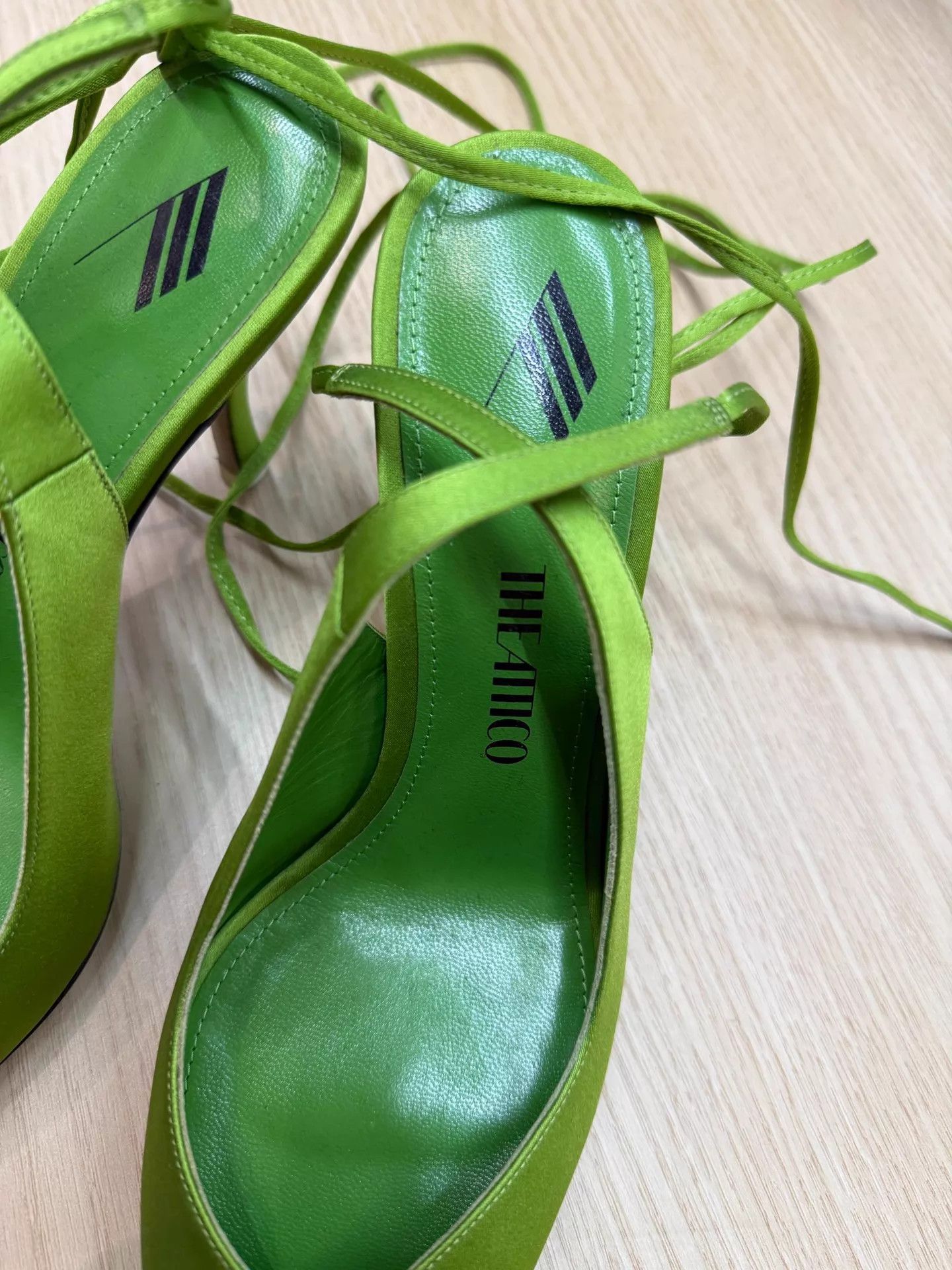 The Attico The Attico Green Lace-Up High Heels Size 38.5 New Size US 8 / IT 38 - 2 Thumbnail