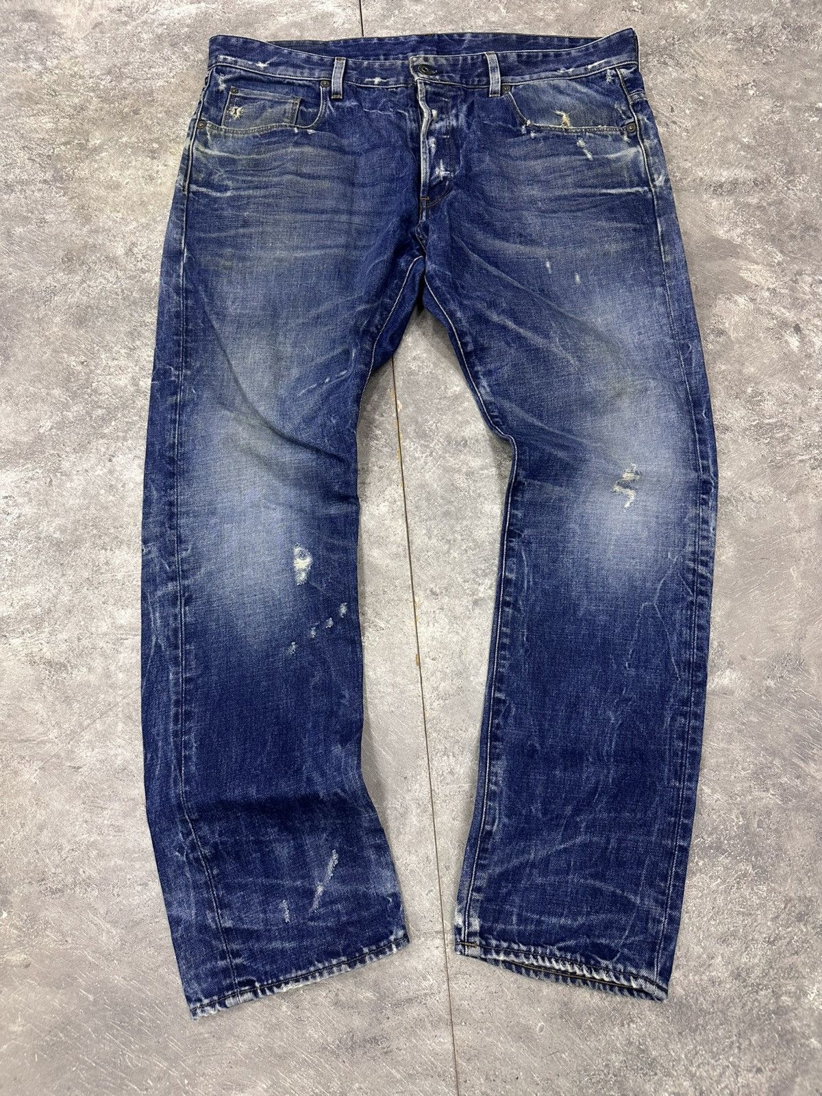 If Six Was Nine G-Star Raw 3301 Distressed Y2K If Six Was Nine Style Jeans Size US 38 / EU 54 - 1 Thumbnail