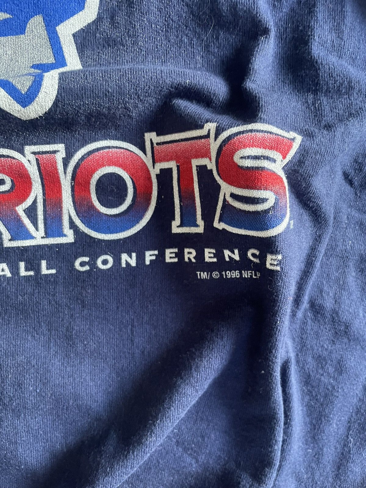 NFL Vintage 1996 New England Patriots NFL single stitch tee Size US XL / EU 56 / 4 - 5 Thumbnail