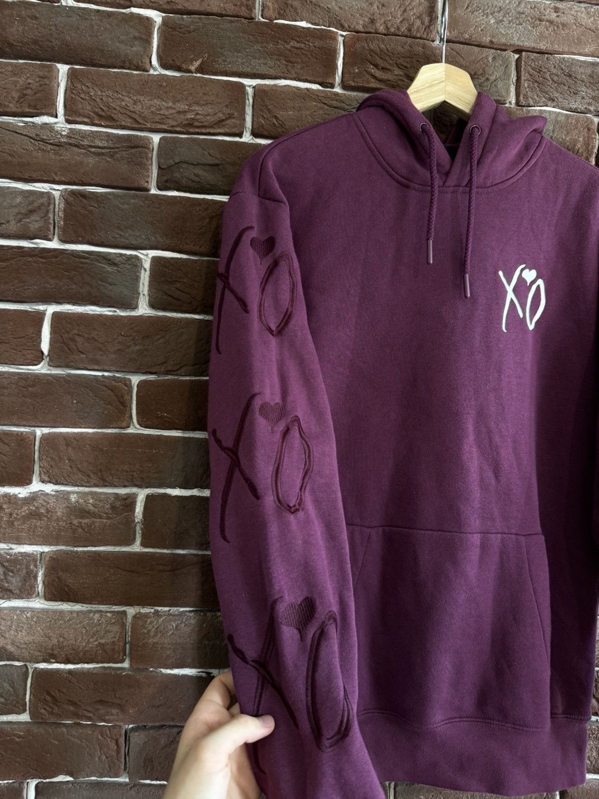 H&M The Weeknd XO Band Hoodie Burgund Rare H&m Collab Streetwear Size US XS / EU 42 / 0 - 4 Thumbnail