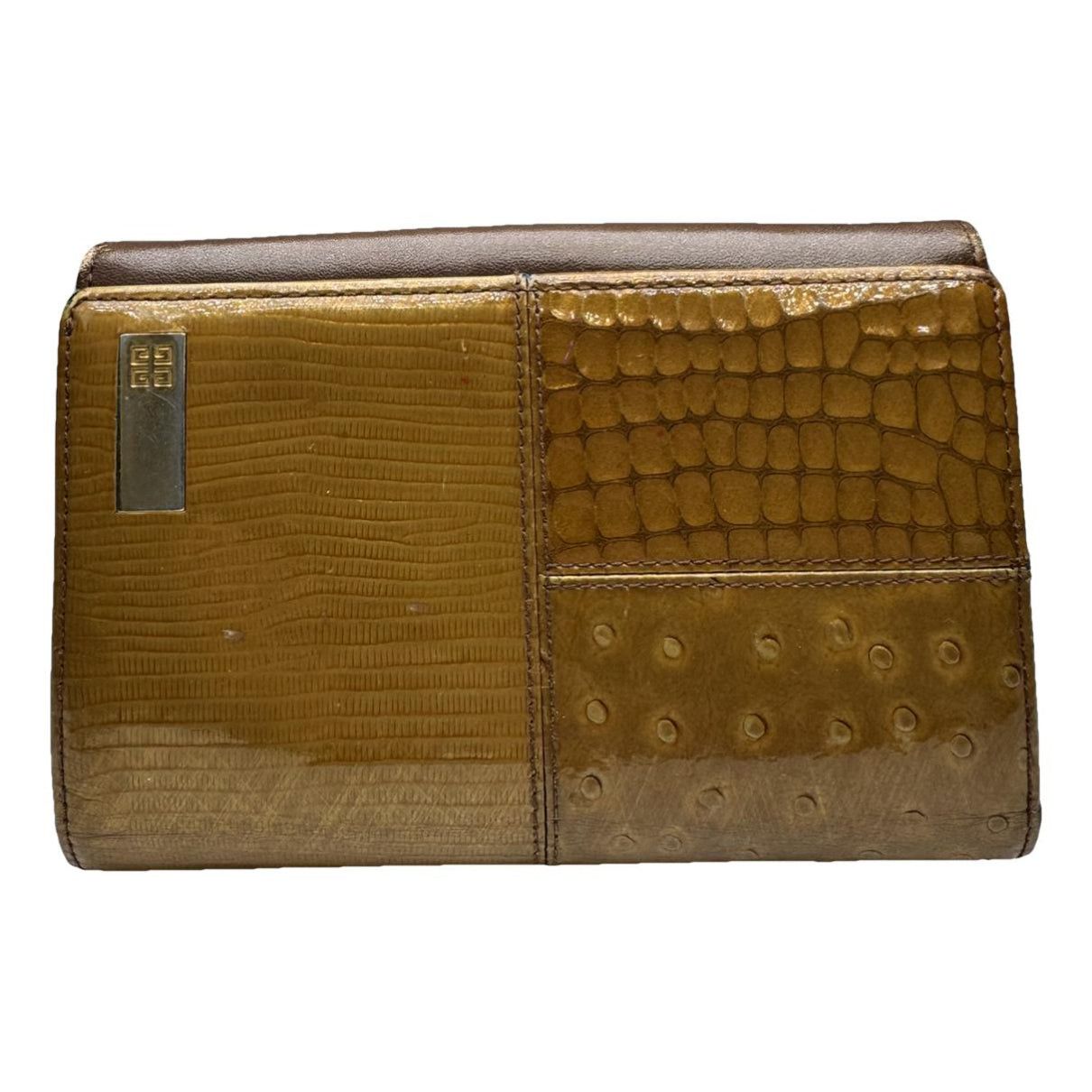 Givenchy GV3 Brown Patent Leather Wallet Size ONE SIZE - 1 Thumbnail