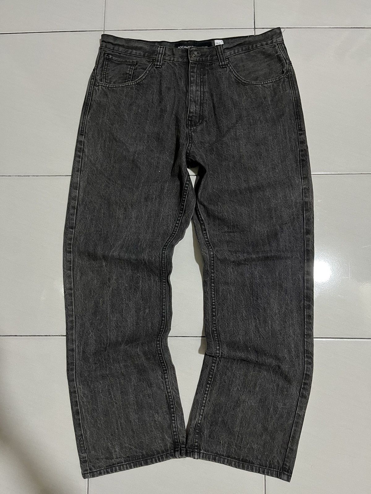 JNCO × Rocawear Vintage Y2K Rocawear Baggy Spellout Jnco Style Jeans Size US 38 / EU 54 - 7 Thumbnail