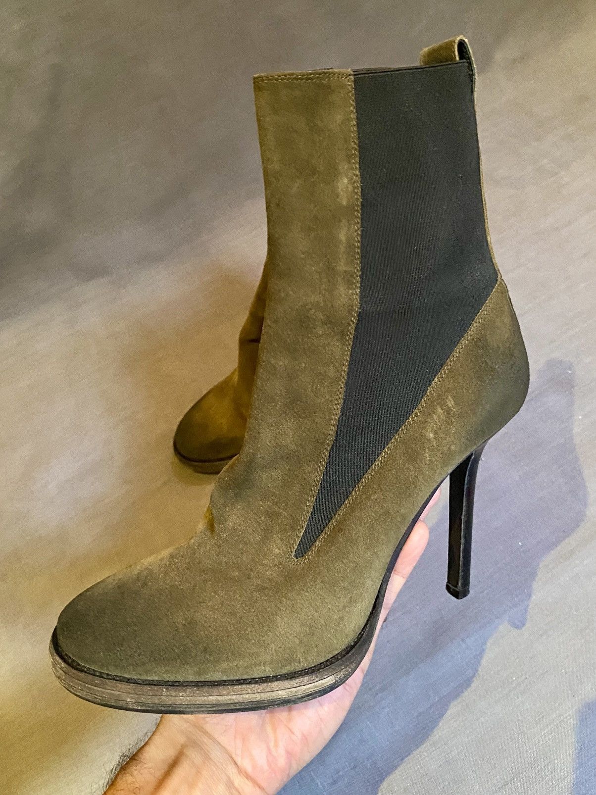 Haider Ackermann Haider Ackermann brushed leather heel boots Size US 6 / IT 36 - 10 Thumbnail
